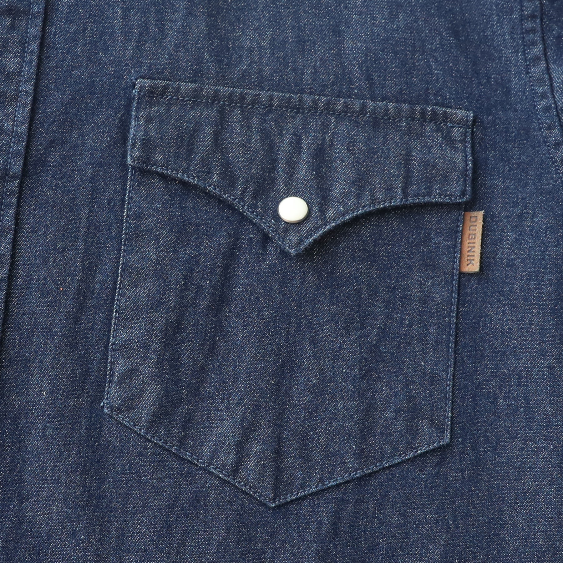 Men's cotton long sleeve denim shirt #4602