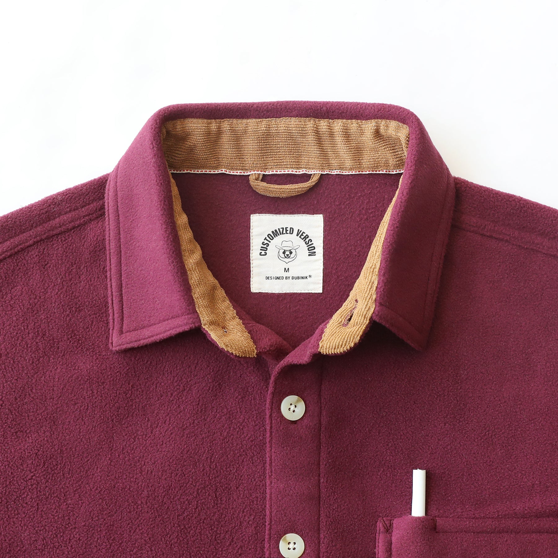 Mens Long Sleeve Fleece Shirt Casual Button Down Light-in-weight Shirt #0246