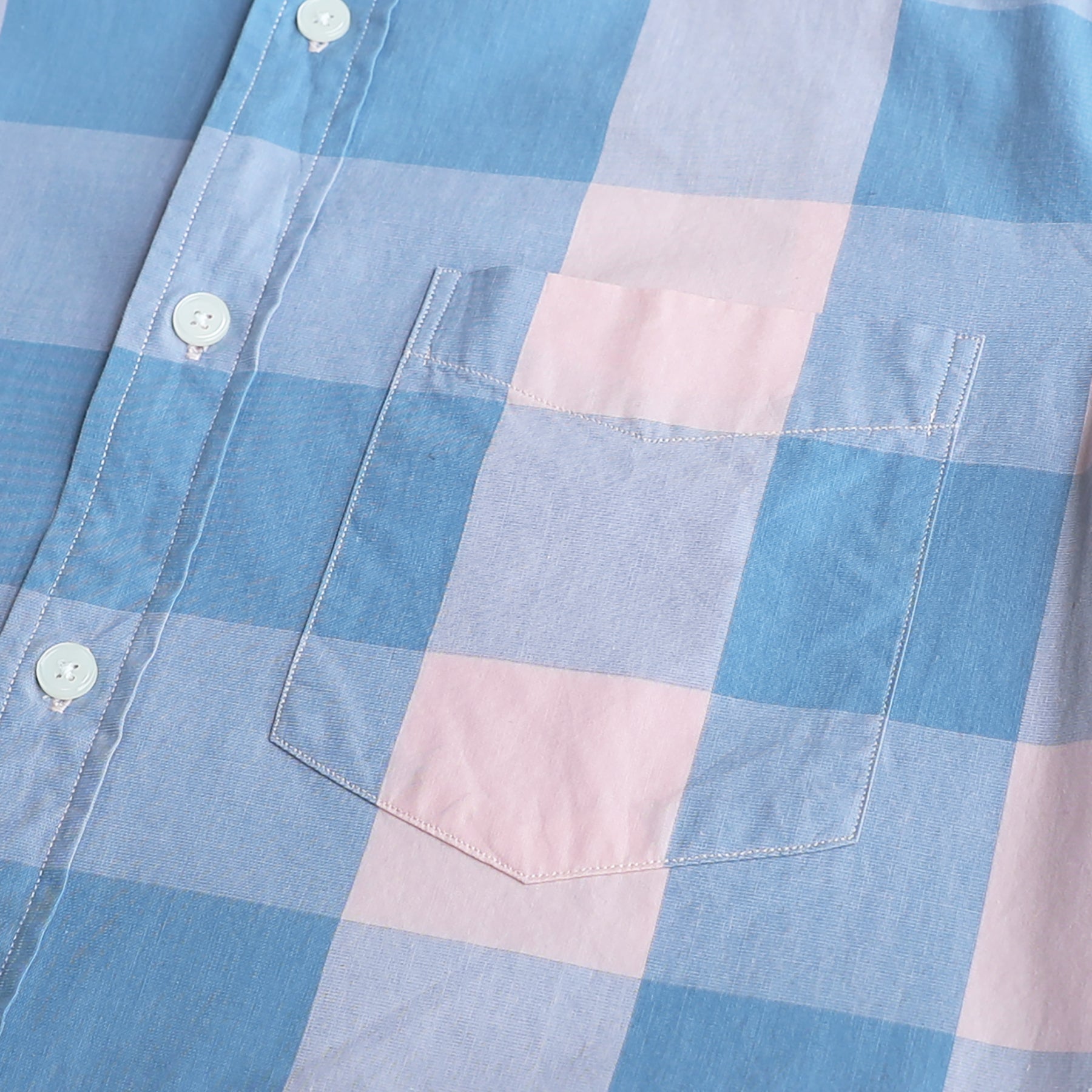 Men's casual short-sleeved cotton shirt #0025