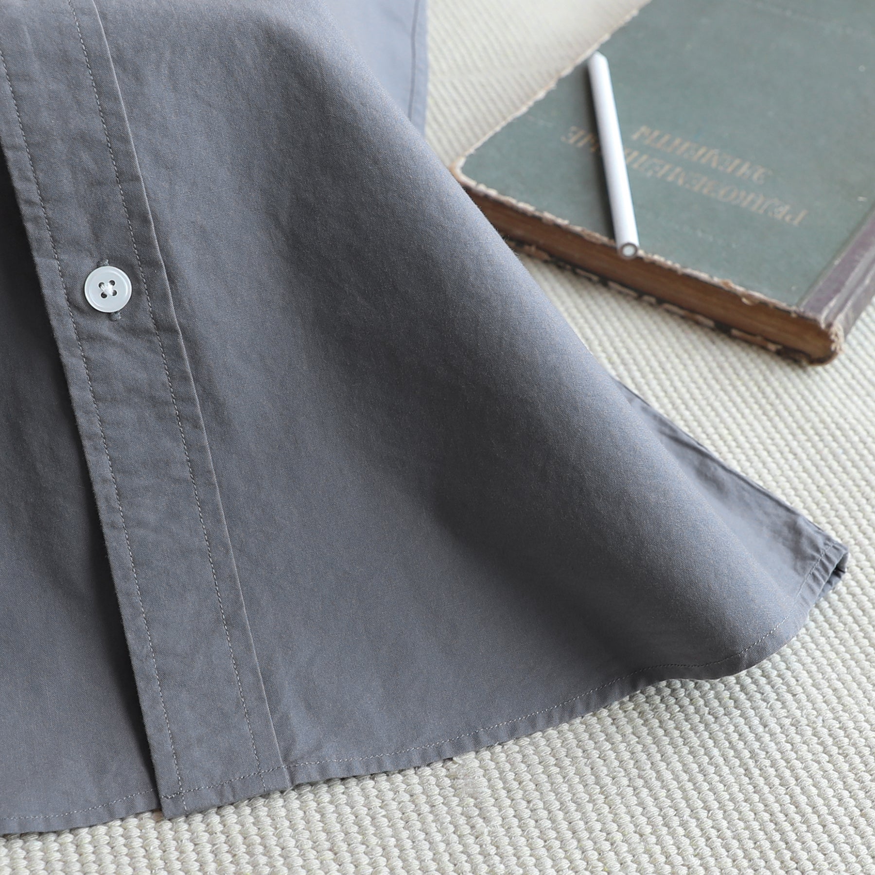 Men's casual short-sleeved cotton shirt #0019