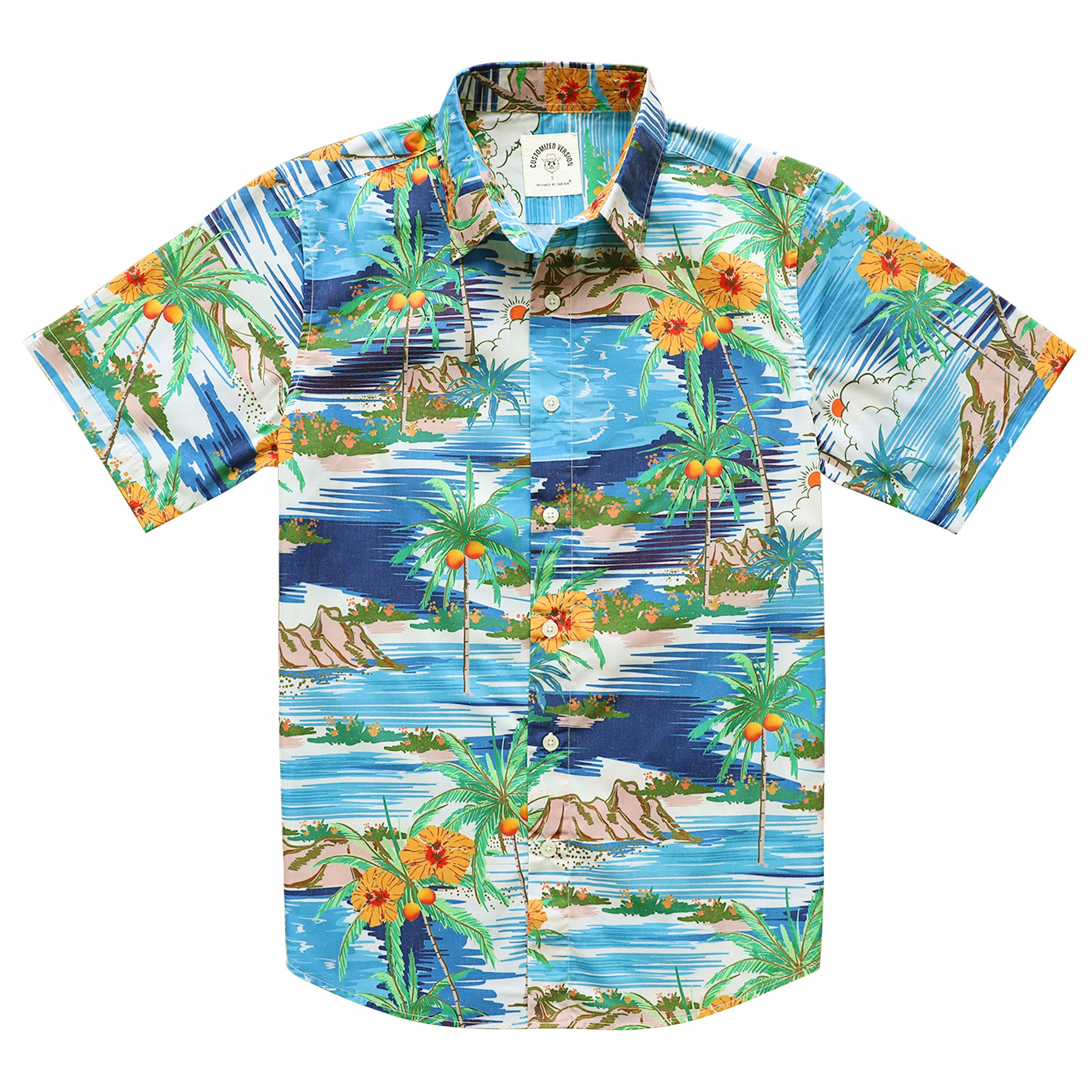Chemise hawaïenne pour homme Aloha Tropical, manches courtes, boutonnée, imprimé plage, #2602 