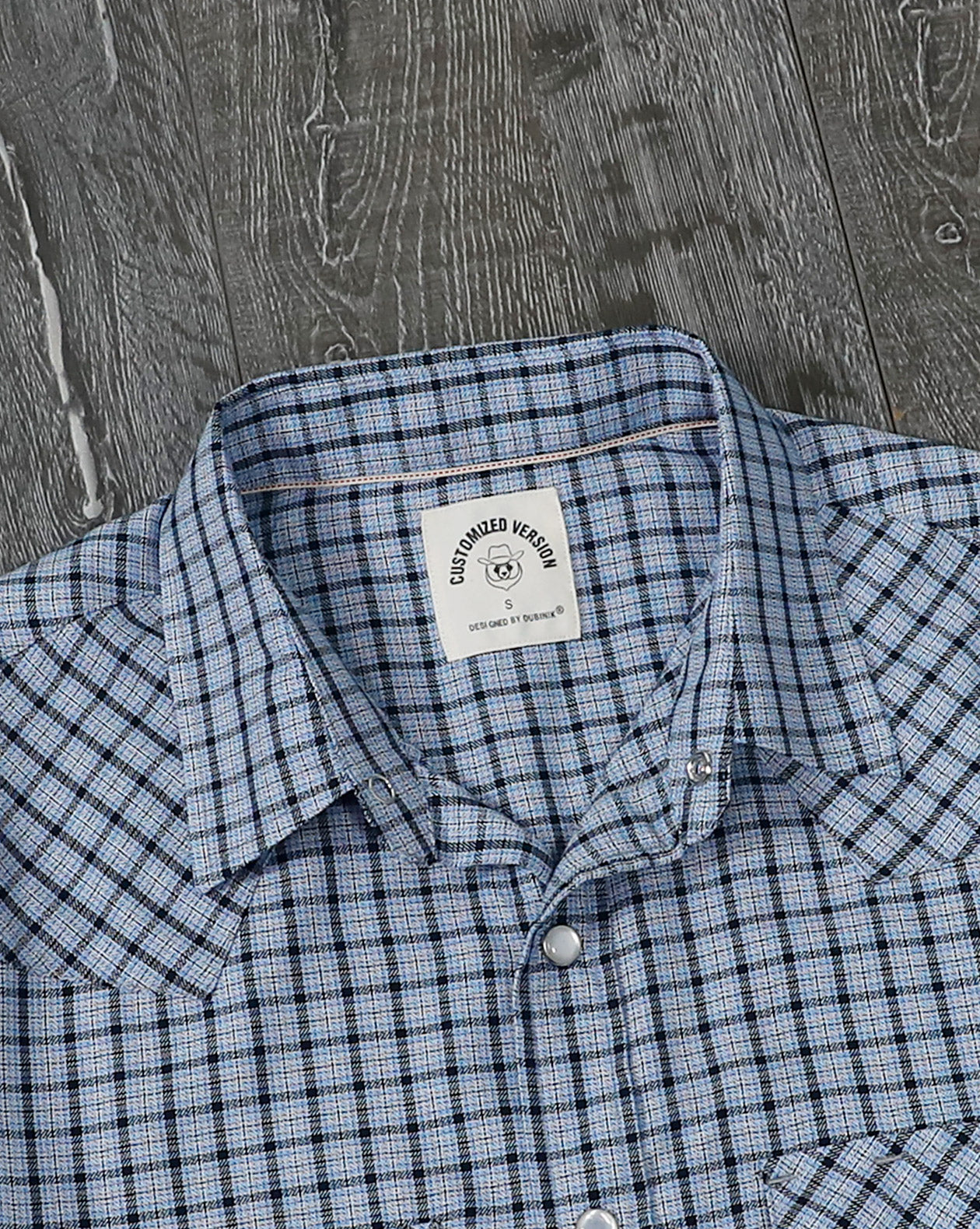 Chemises à carreaux à manches courtes en fibre de bambou Dubinik® pour hommes, style cowboy occidental, style vintage décontracté, avec boutons-pression nacrés, #2910