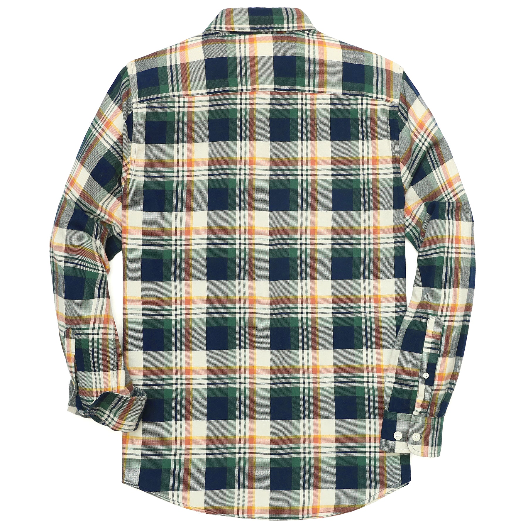 Herren Kariertes Flanell Langarmhemd #0332
