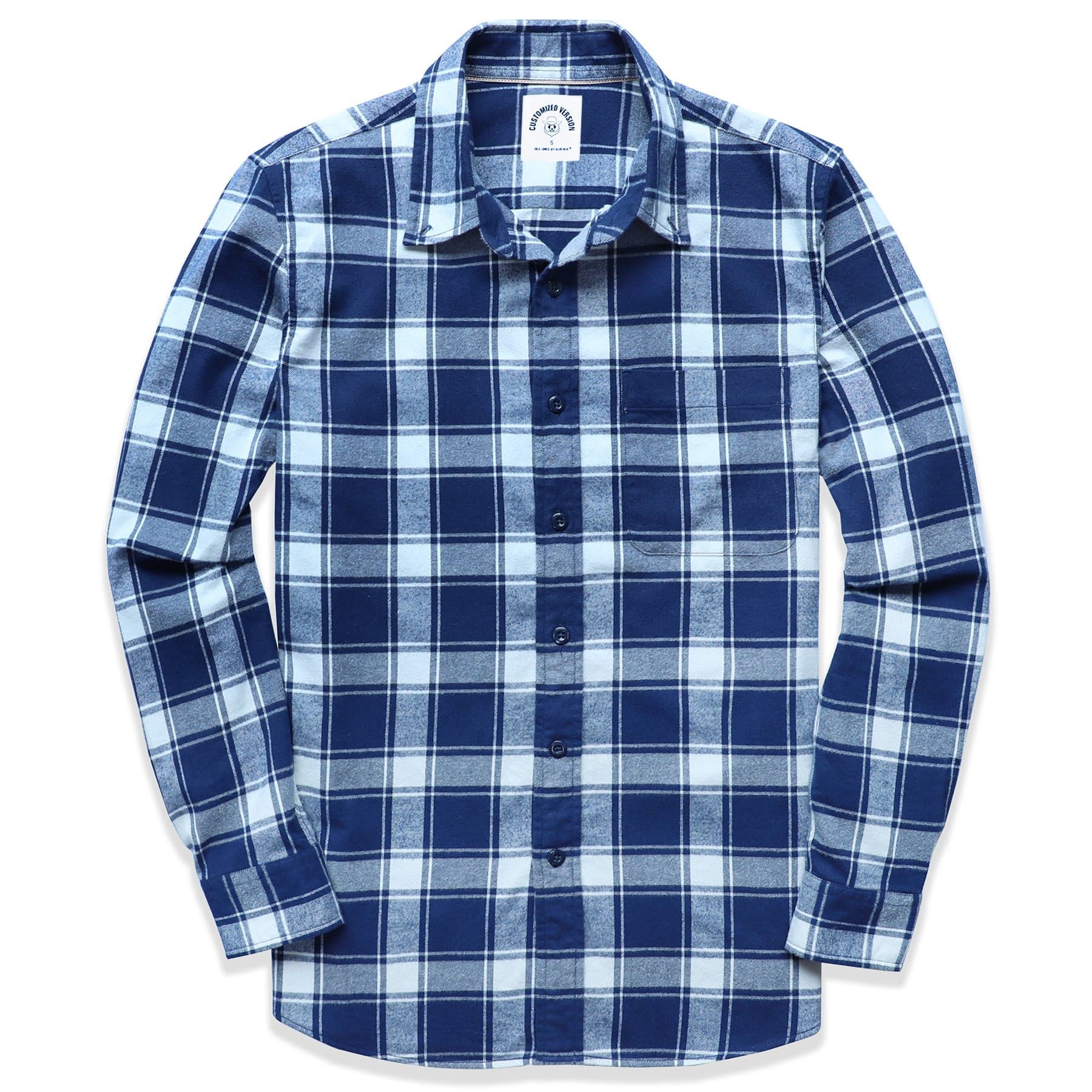 Men's Plaid Flannel Long Sleeve Shirts #0346