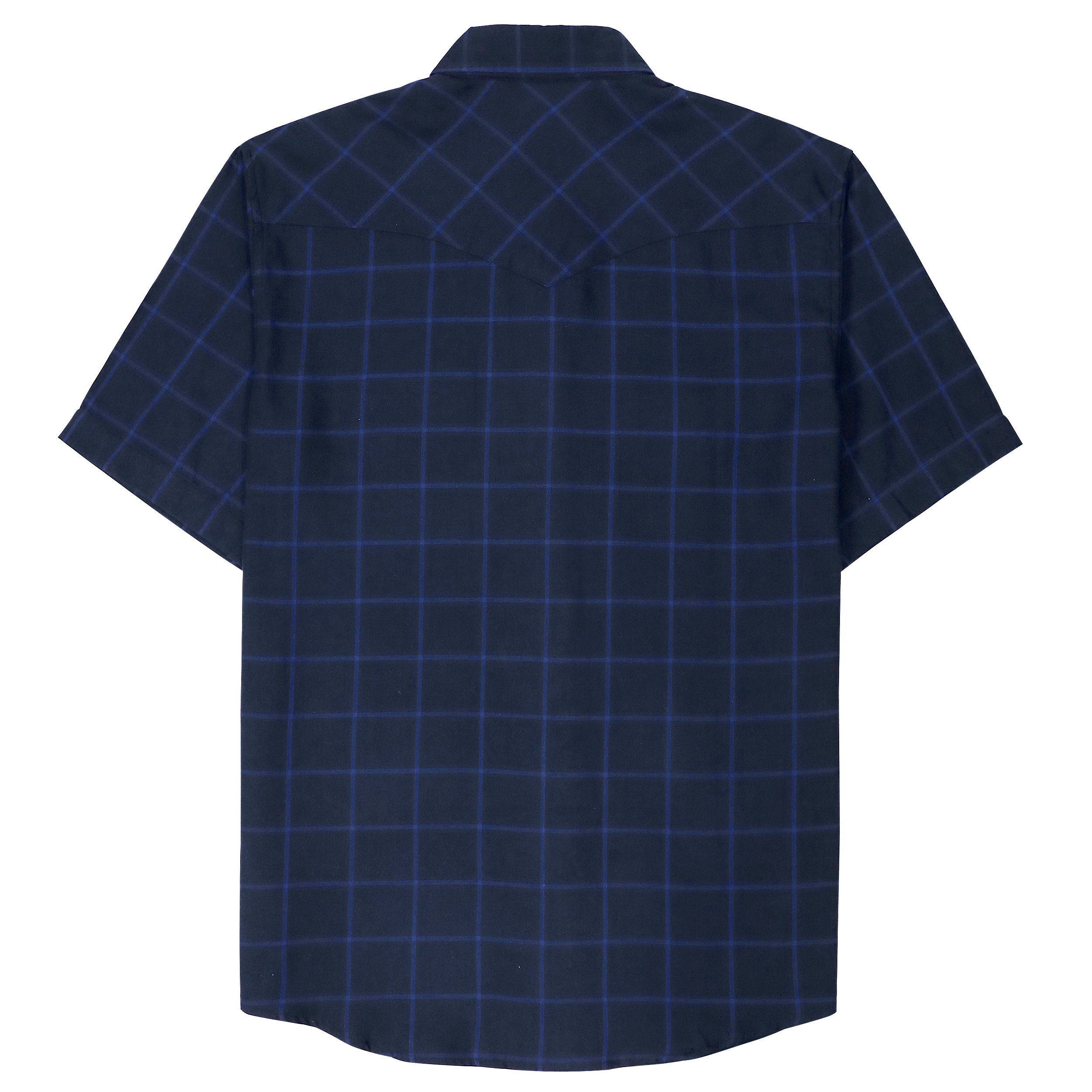 Chemises à carreaux à manches courtes pour hommes en fibre de bambou Dubinik®, style cowboy occidental, style vintage décontracté, avec boutons-pression nacrés, #2913