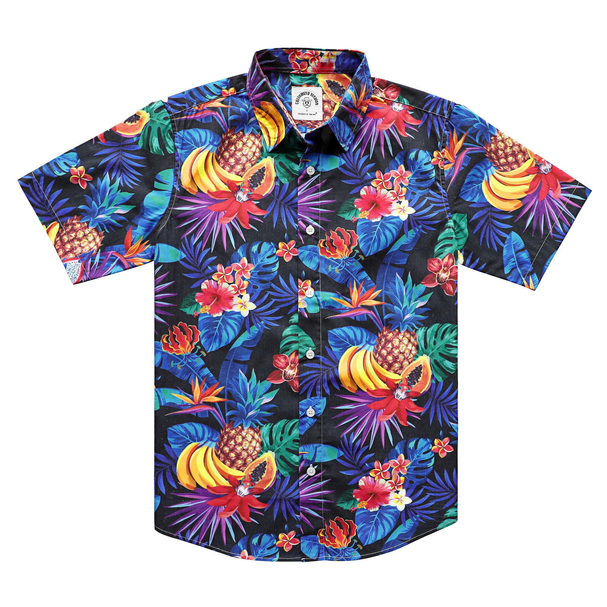 Chemise hawaïenne pour homme Aloha Tropical, manches courtes, boutonnée, imprimé plage, #2606