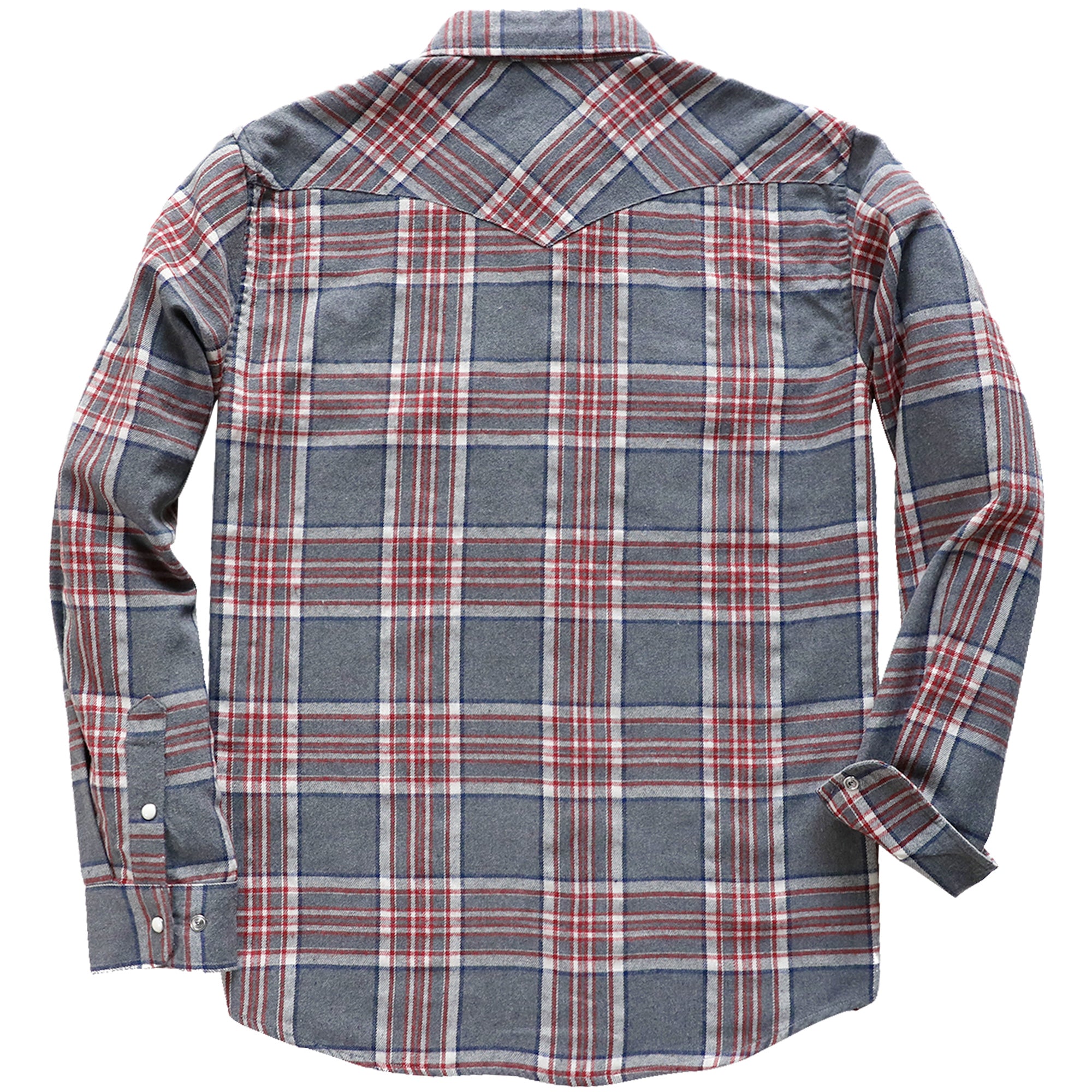 Mens Flannel Long Sleeve Pearl Snap Buttons Western Cowboy Vintage Casual Shirts #2810
