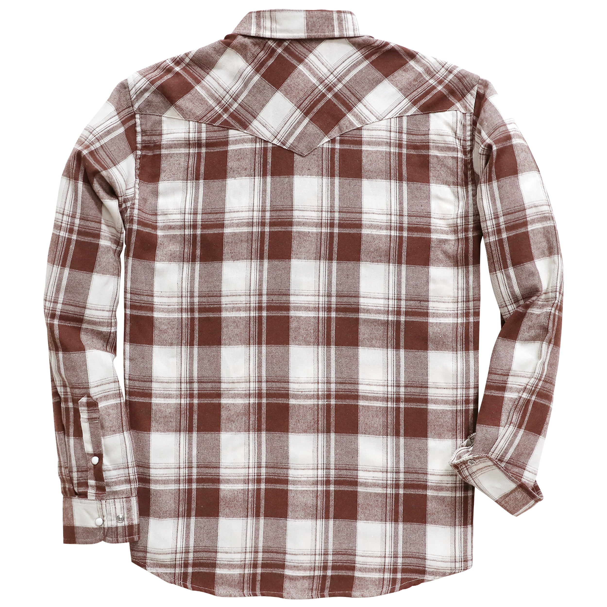 Chemises décontractées vintage en flanelle à manches longues et boutons-pression nacrés pour homme, style cowboy western, #2814 
