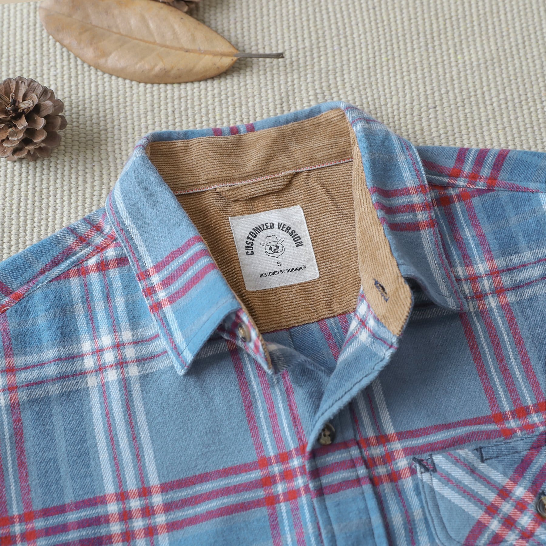 Mens Midweight Flannel Shirts Long Sleeve Casual Button Down Brushed 100% Cotton Shirt#1021