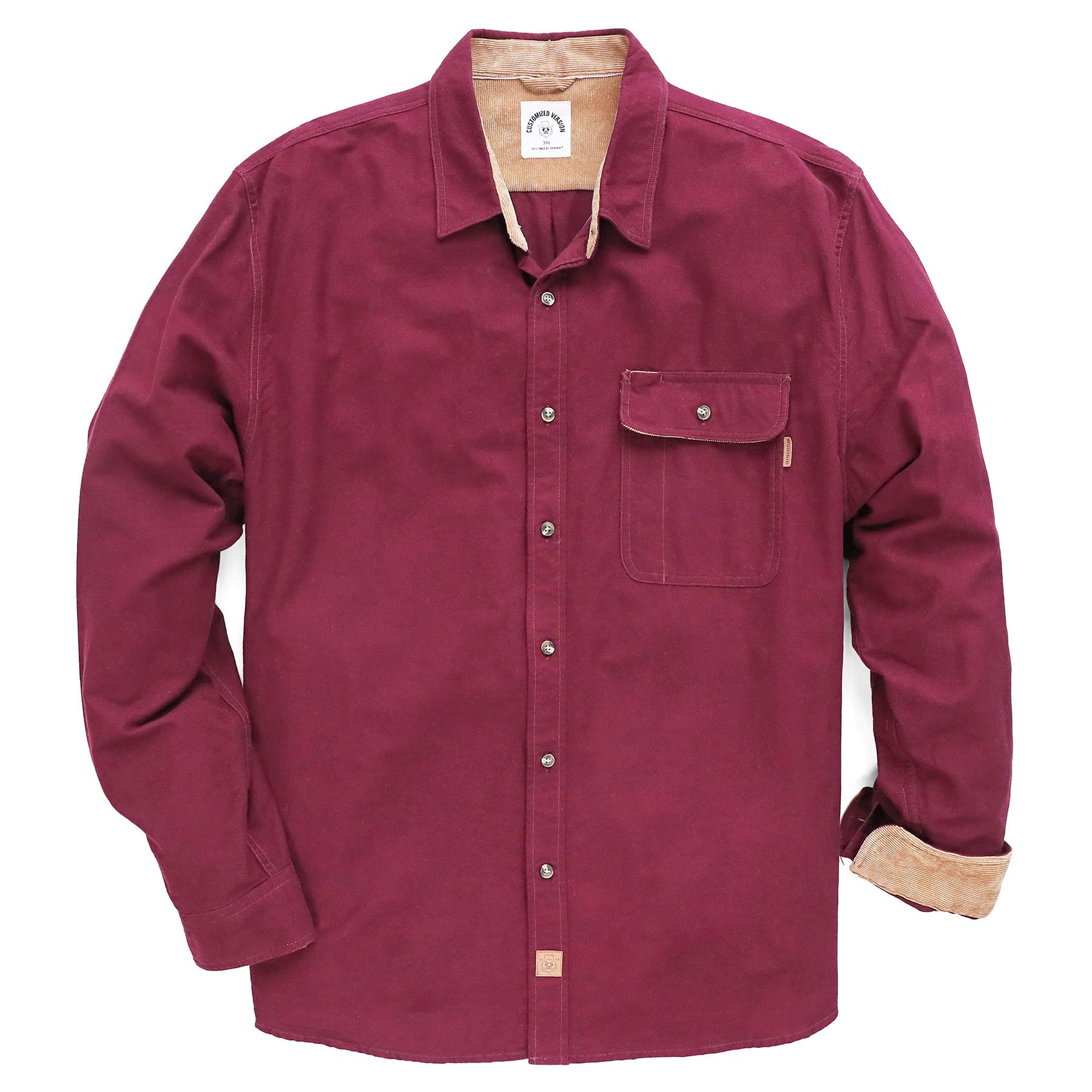Mens Midweight Flannel Shirts Long Sleeve Casual Button Down Brushed 100% Cotton Shirt#1018
