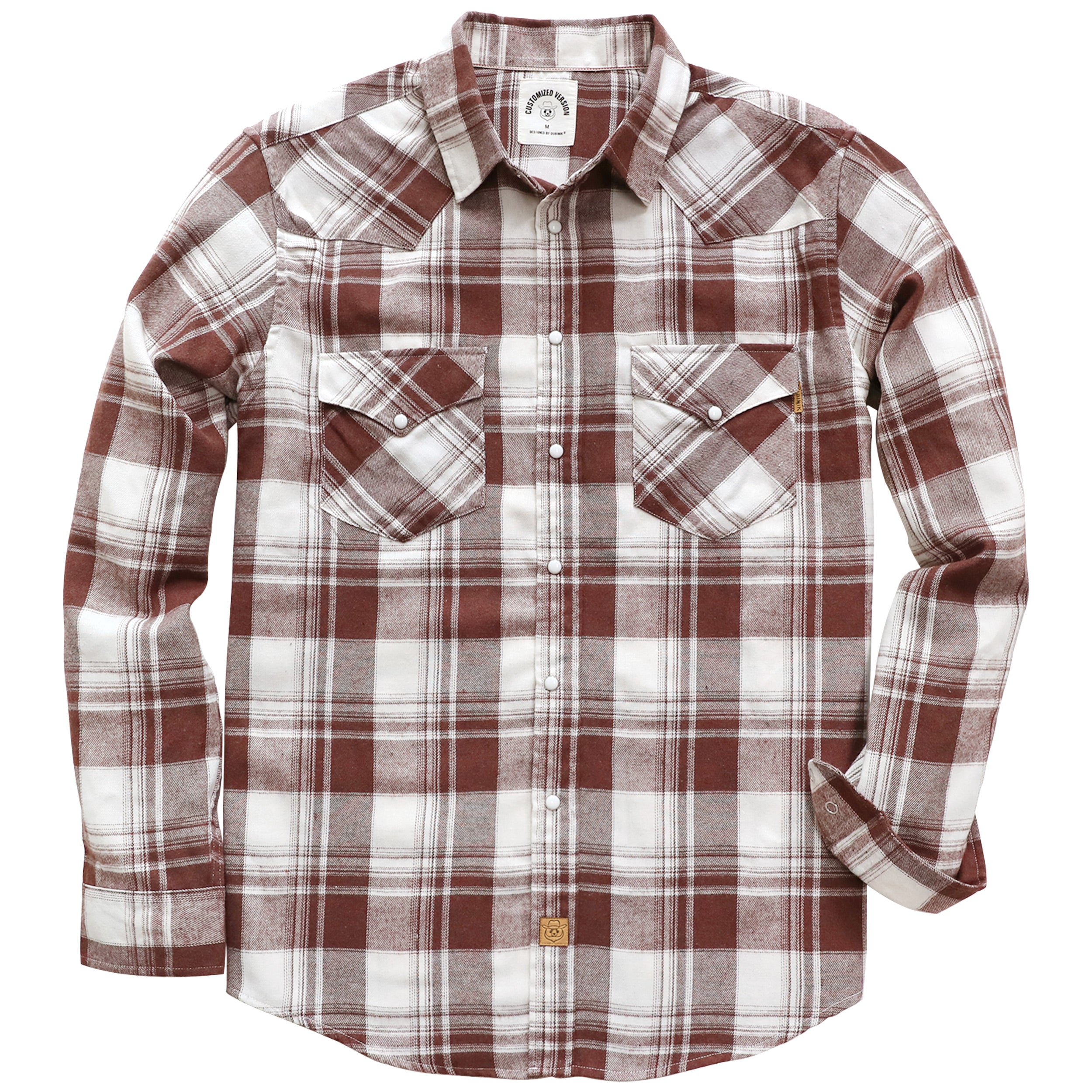 Chemises décontractées vintage en flanelle à manches longues et boutons-pression nacrés pour homme, style cowboy western, #2814 