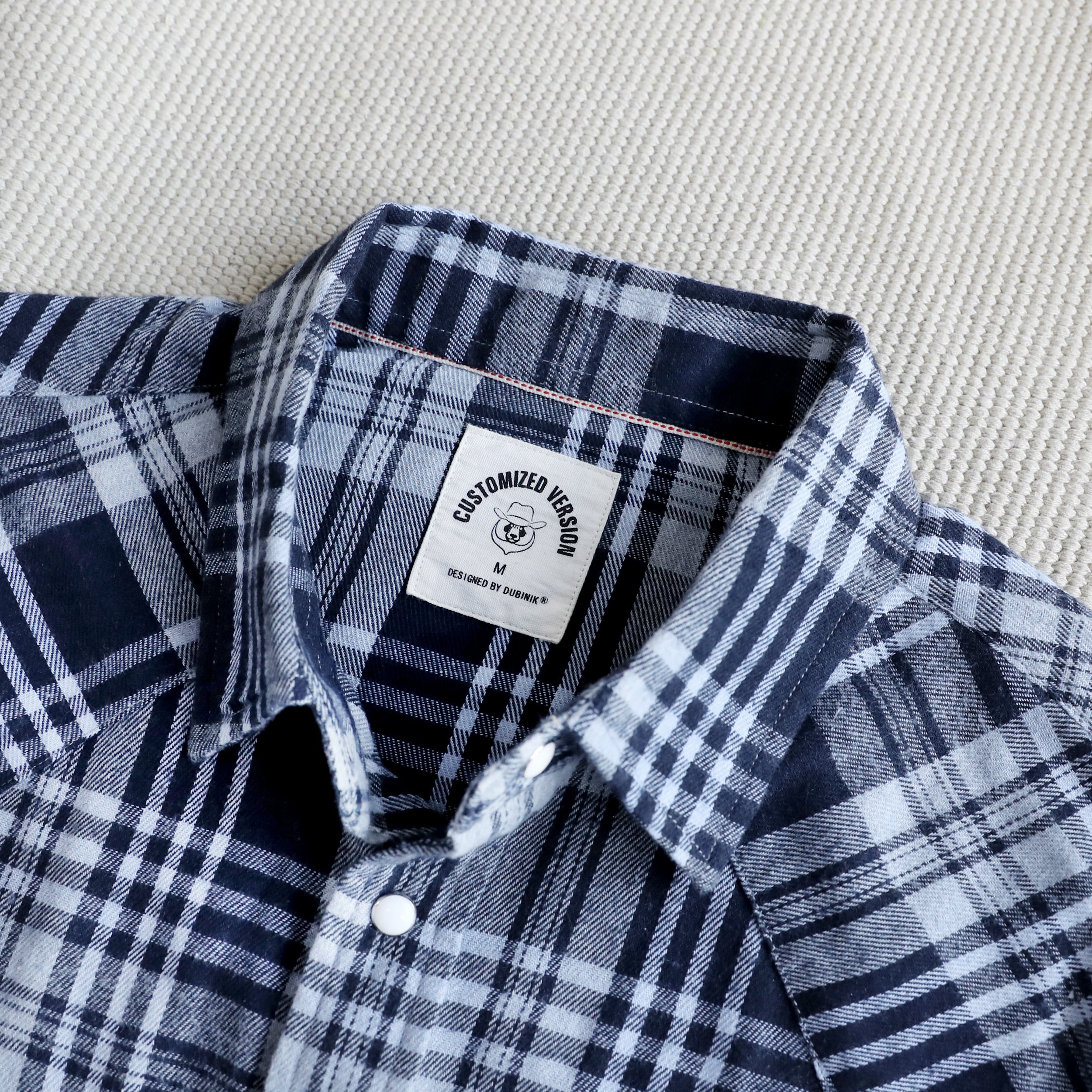 Mens Flannel Long Sleeve Pearl Snap Buttons Western Cowboy Vintage Casual Shirts #2817