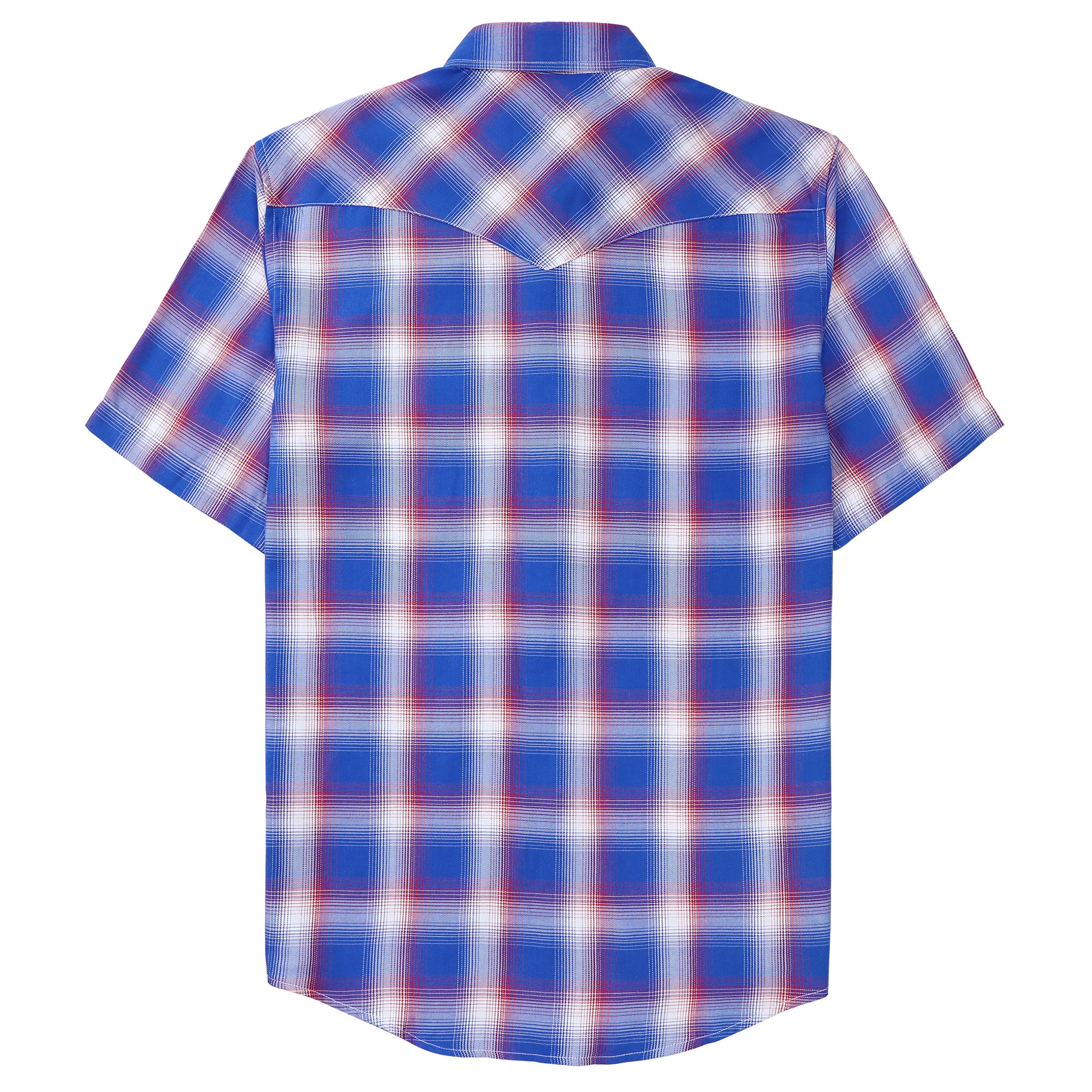 Chemises à carreaux à manches courtes en fibre de bambou Dubinik® pour hommes, style cowboy occidental, style vintage décontracté, avec boutons-pression nacrés, #2902