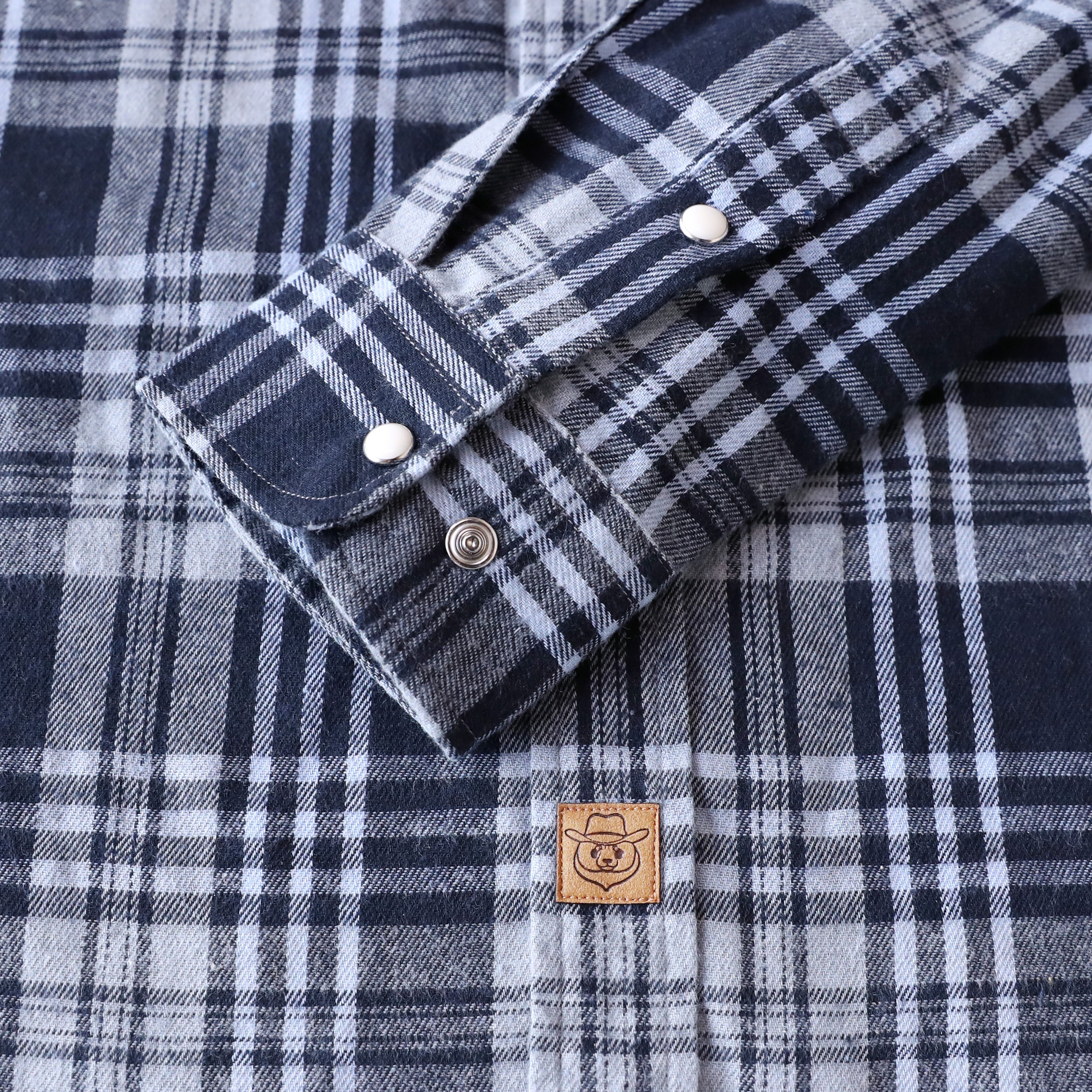 Mens Flannel Long Sleeve Pearl Snap Buttons Western Cowboy Vintage Casual Shirts #2817