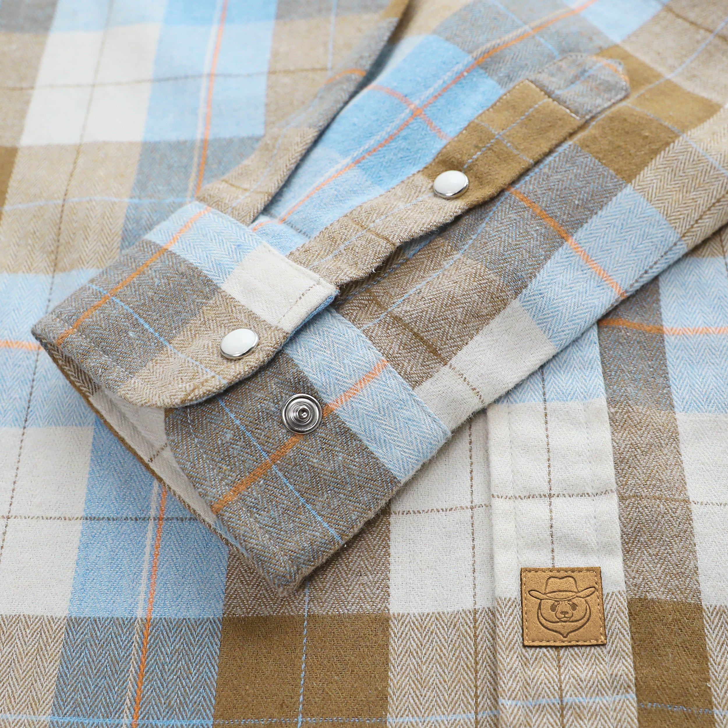 Mens Flannel Long Sleeve Pearl Snap Buttons Western Cowboy Vintage Casual Shirts #2821