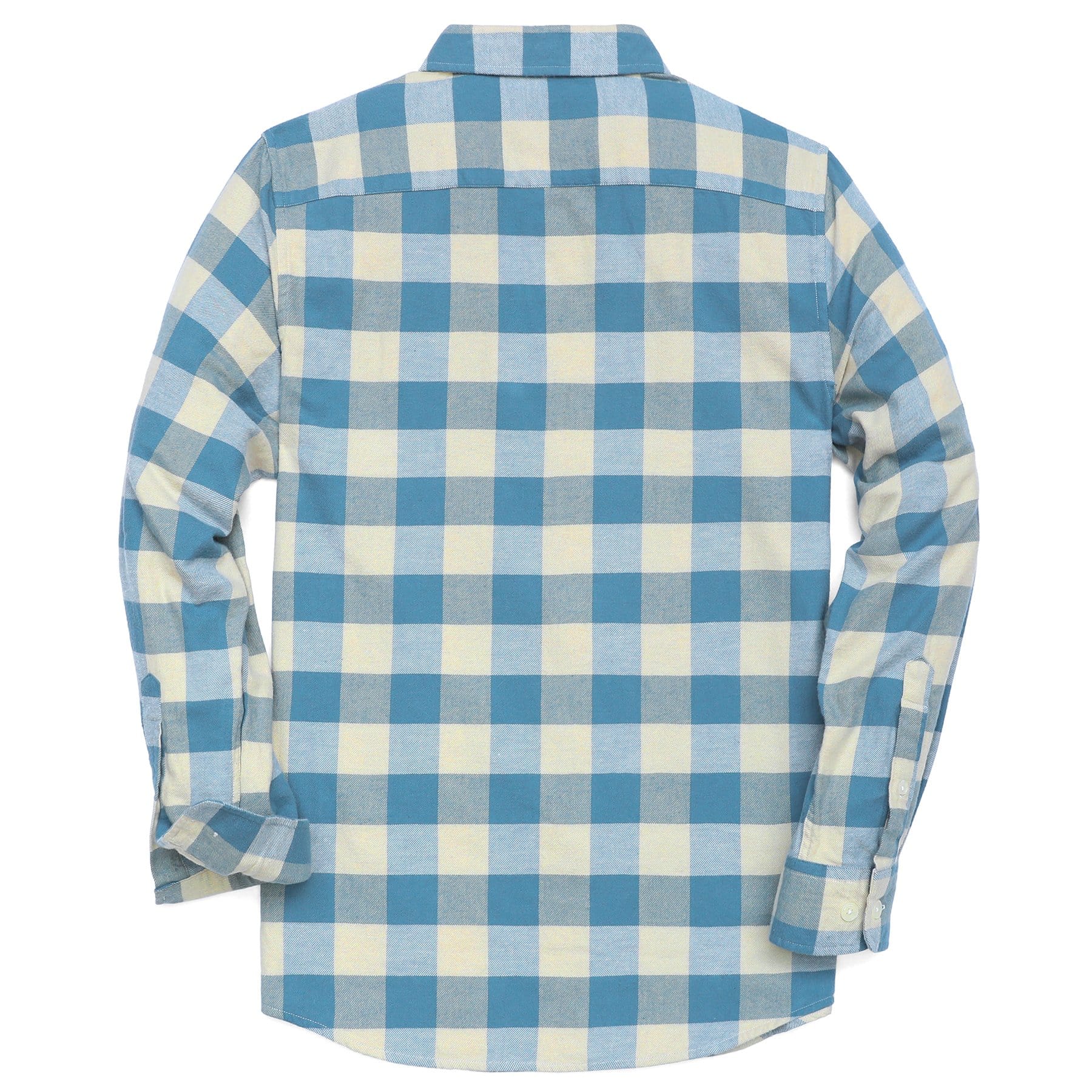 Herren Kariertes Flanell Langarmhemd #0325