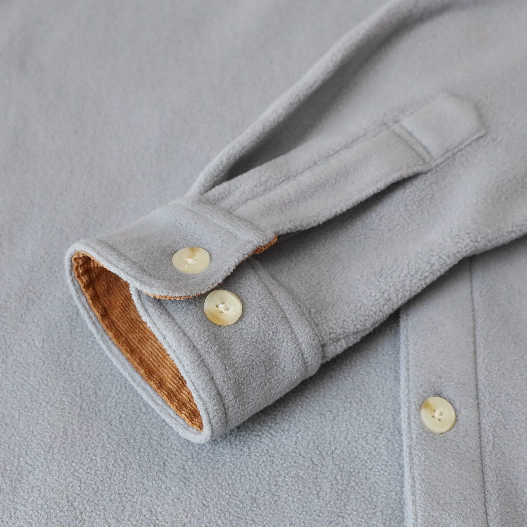 Mens Long Sleeve Fleece Shirt Casual Button Down Light-in-weight Shirt #1805