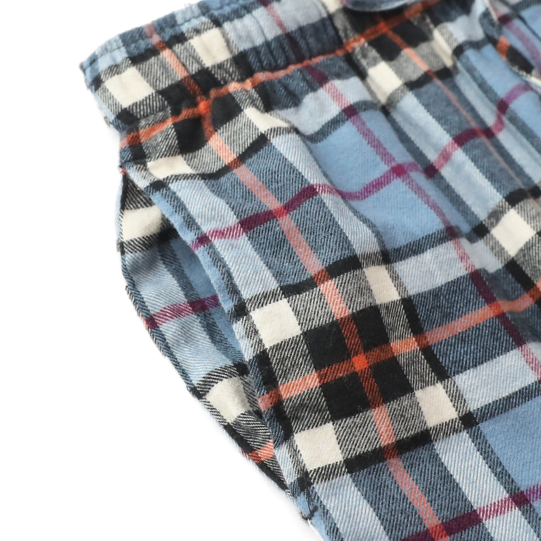 Pyjamahose aus Baumwollflanell mit Karomuster, Schlaf- und Loungehose, Pyjamahose mit Taschen und Hosenschlitz mit Knopfleiste #3005