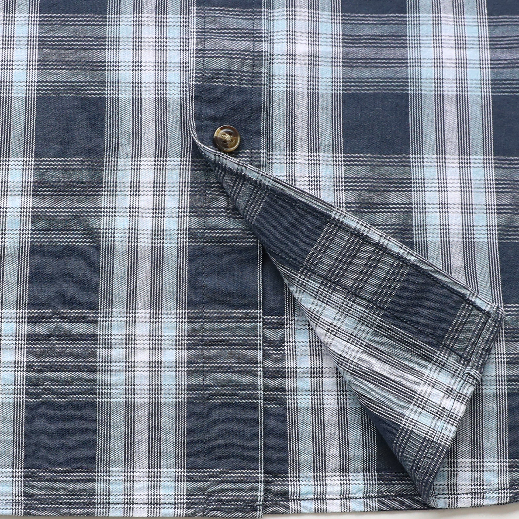 Men's casual short-sleeved cotton shirt #0014