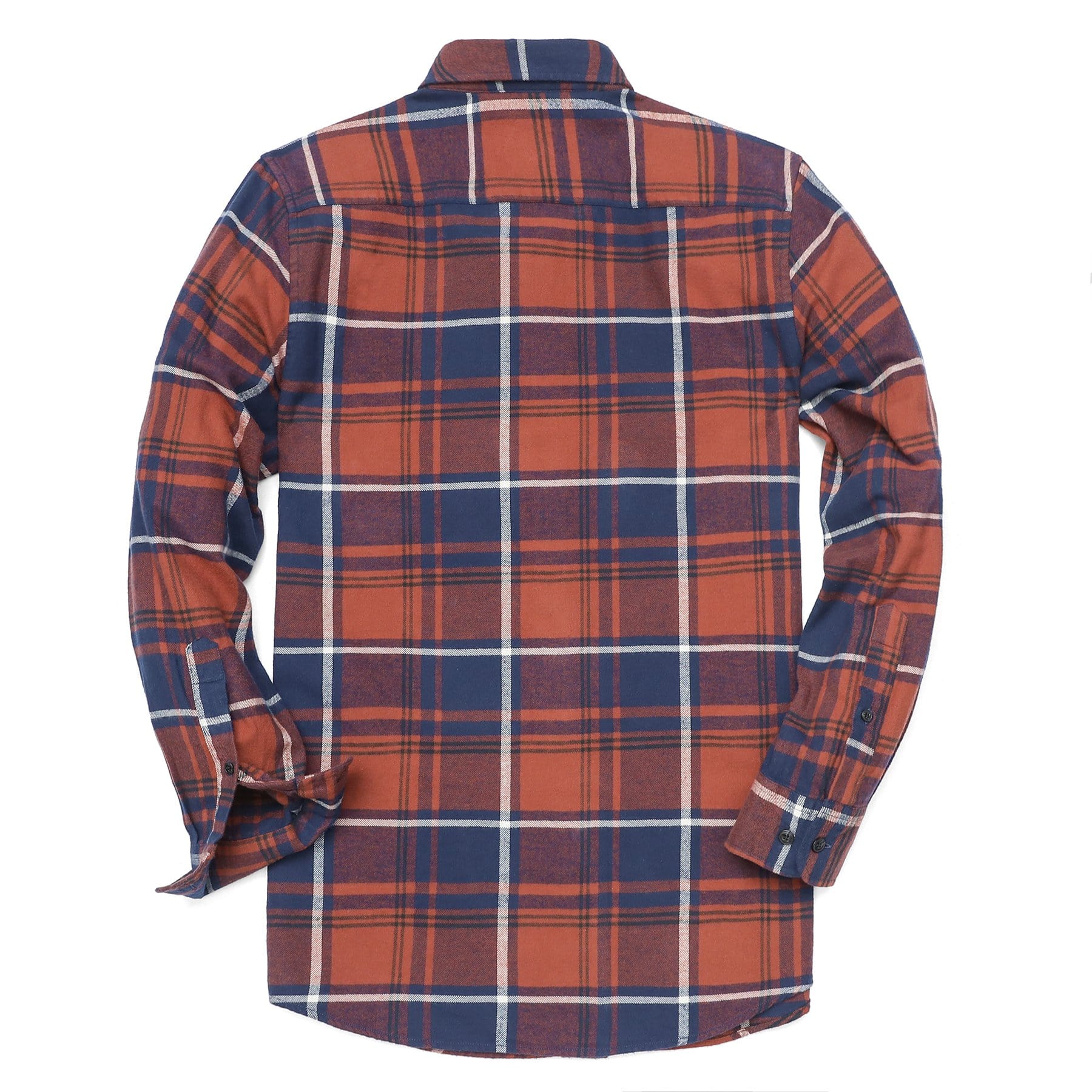 Herren Kariertes Flanell Langarmhemd #0310