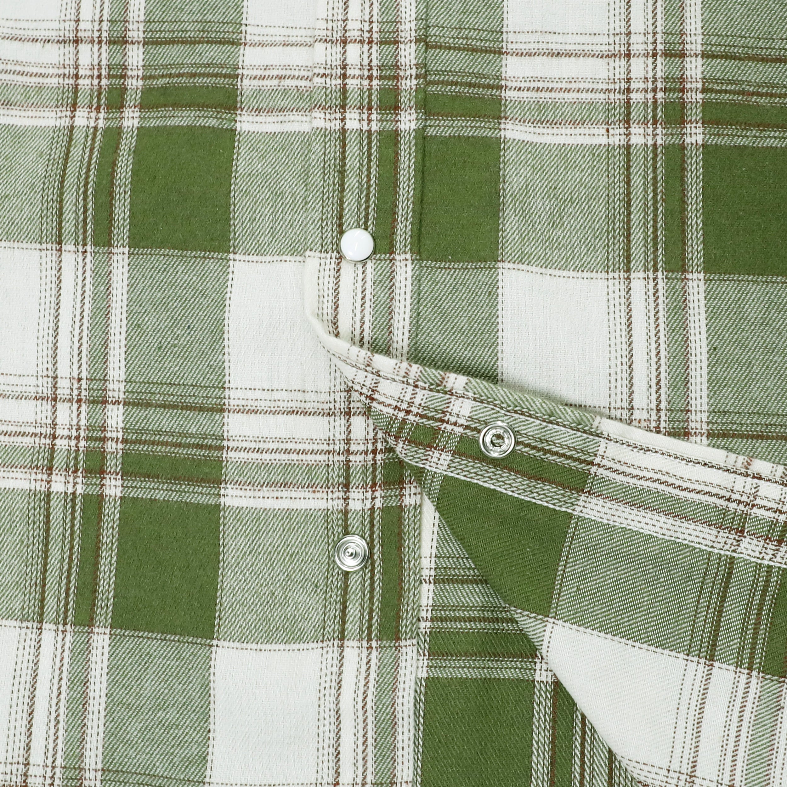 Mens Flannel Long Sleeve Pearl Snap Buttons Western Cowboy Vintage Casual Shirts #2815