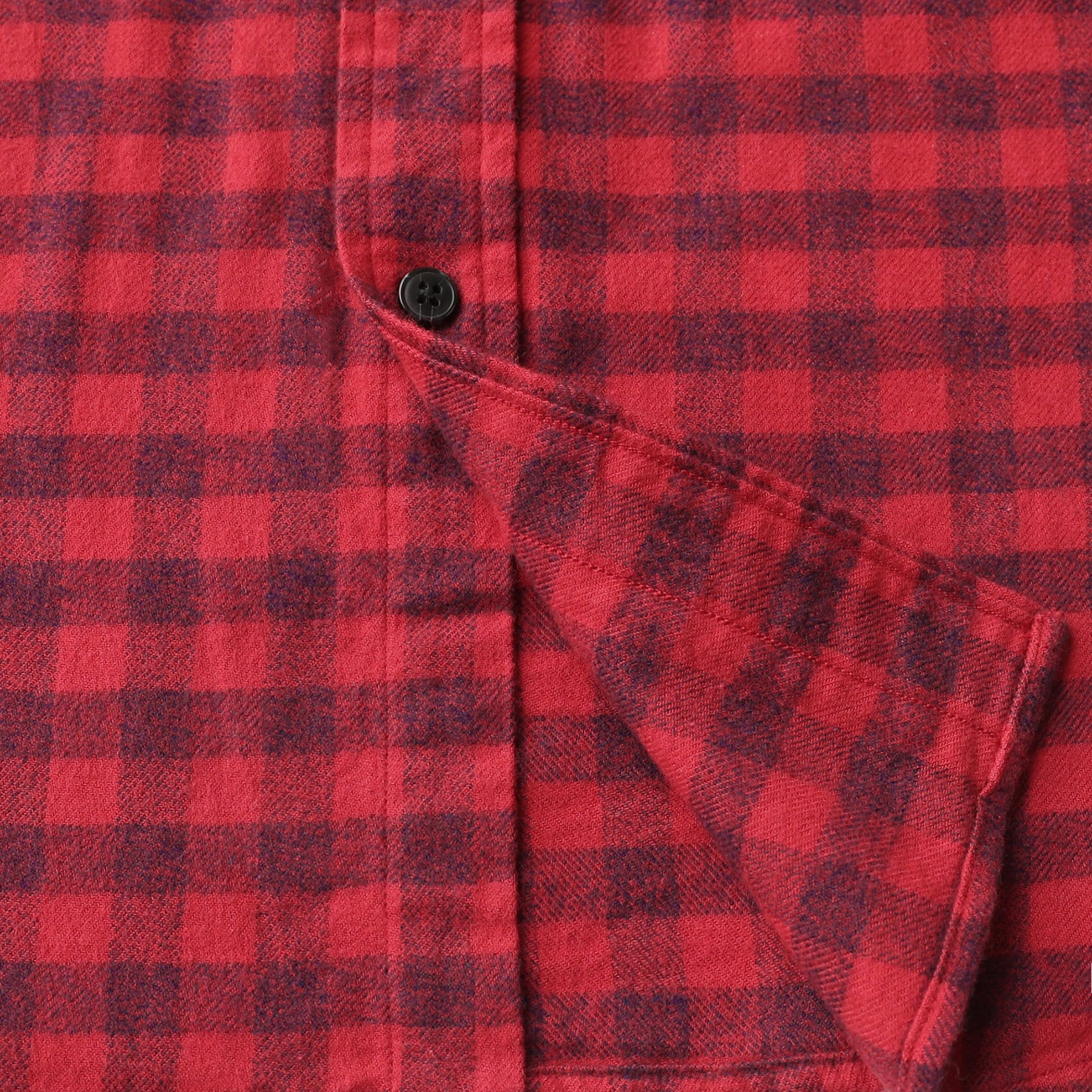 Herren Kariertes Flanell Langarmhemd #0307