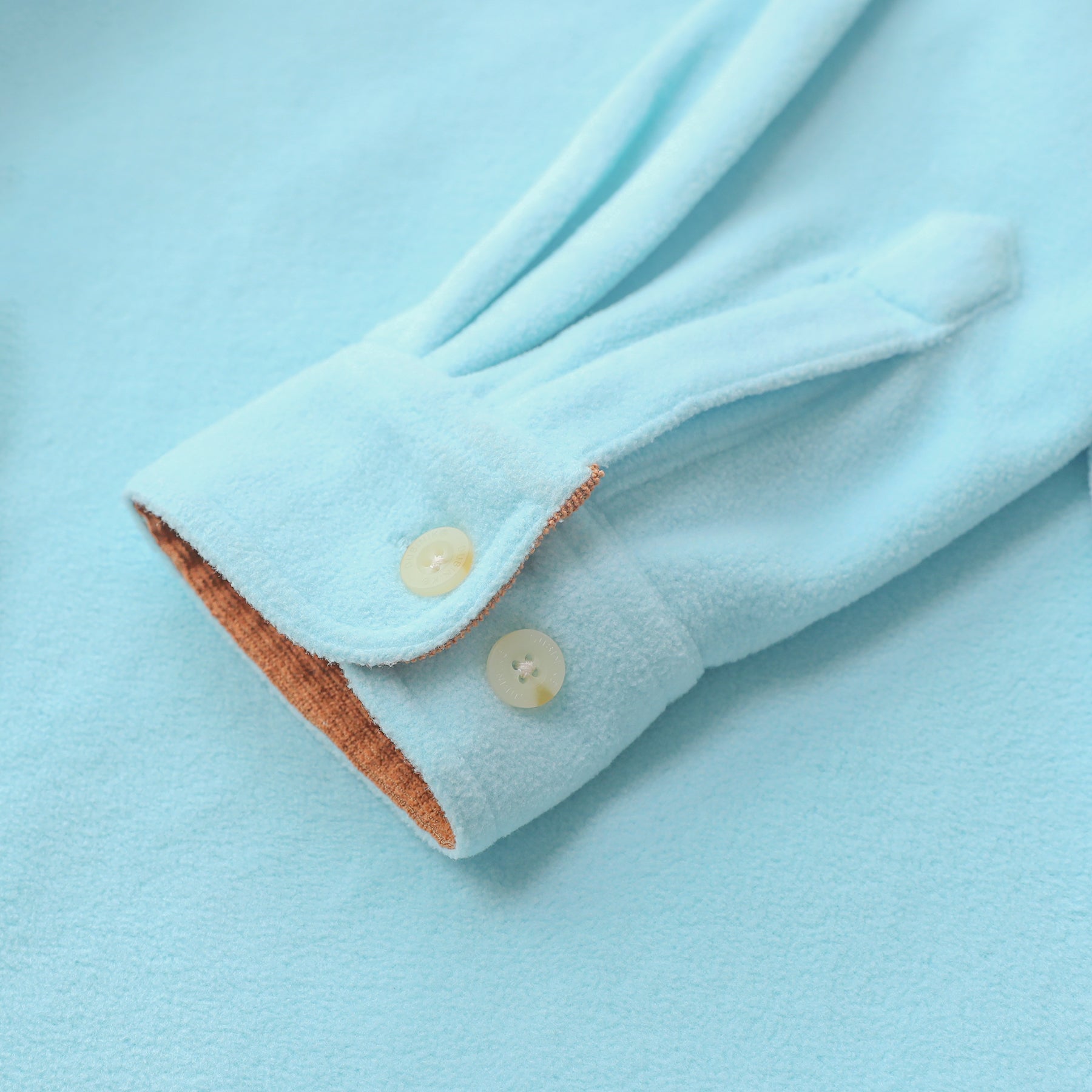 Mens Long Sleeve Fleece Shirt Casual Button Down Light-in-weight Shirt #0243