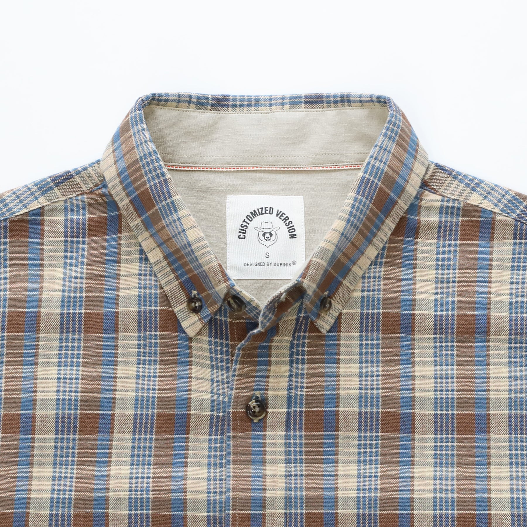 Men's casual short-sleeved cotton shirt #0026