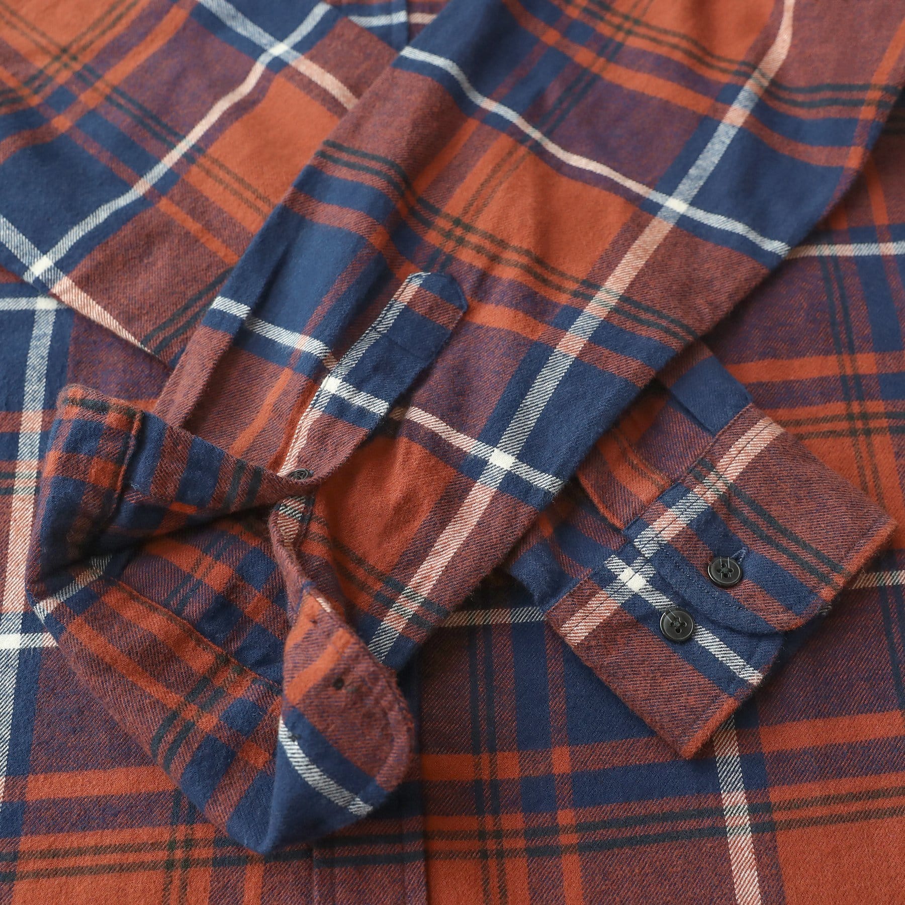 Herren Kariertes Flanell Langarmhemd #0310