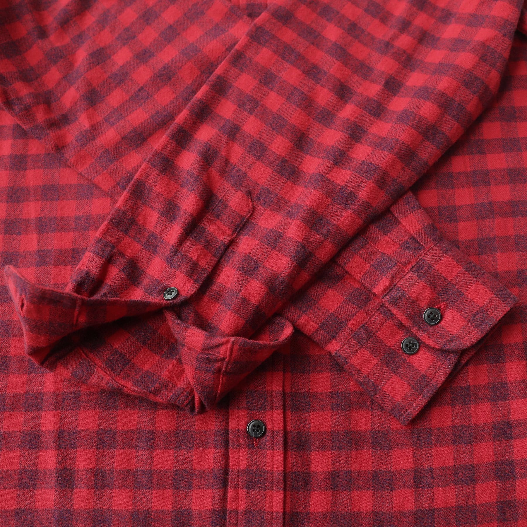Herren Kariertes Flanell Langarmhemd #0307