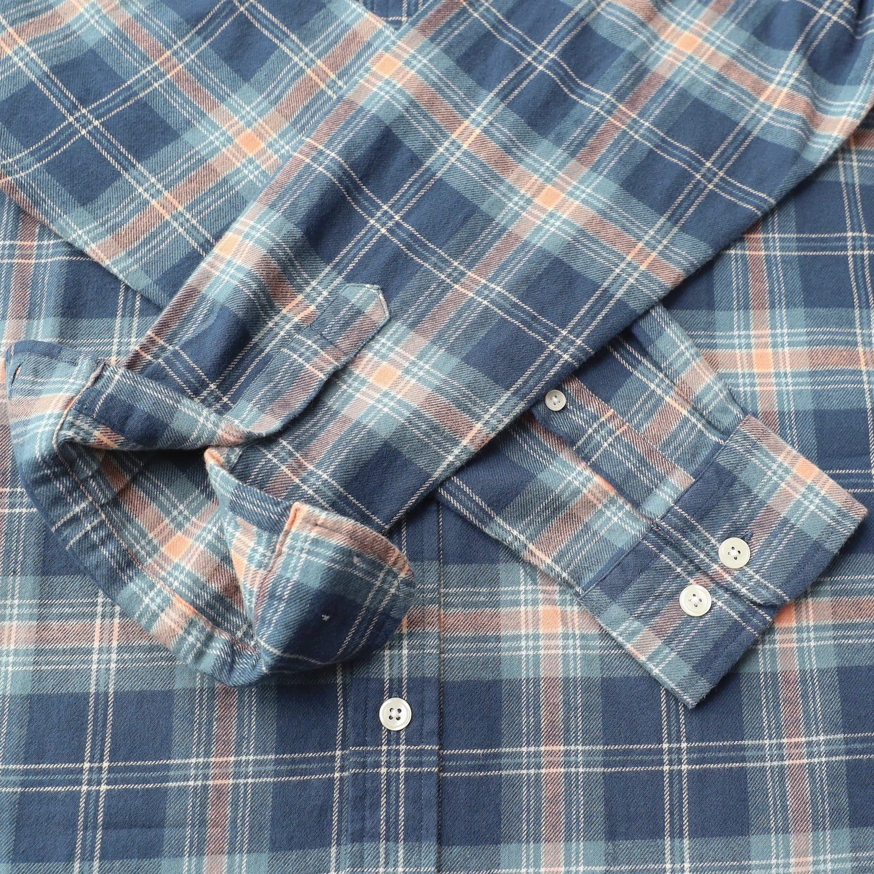 Herren Kariertes Flanell Langarmhemd #0319