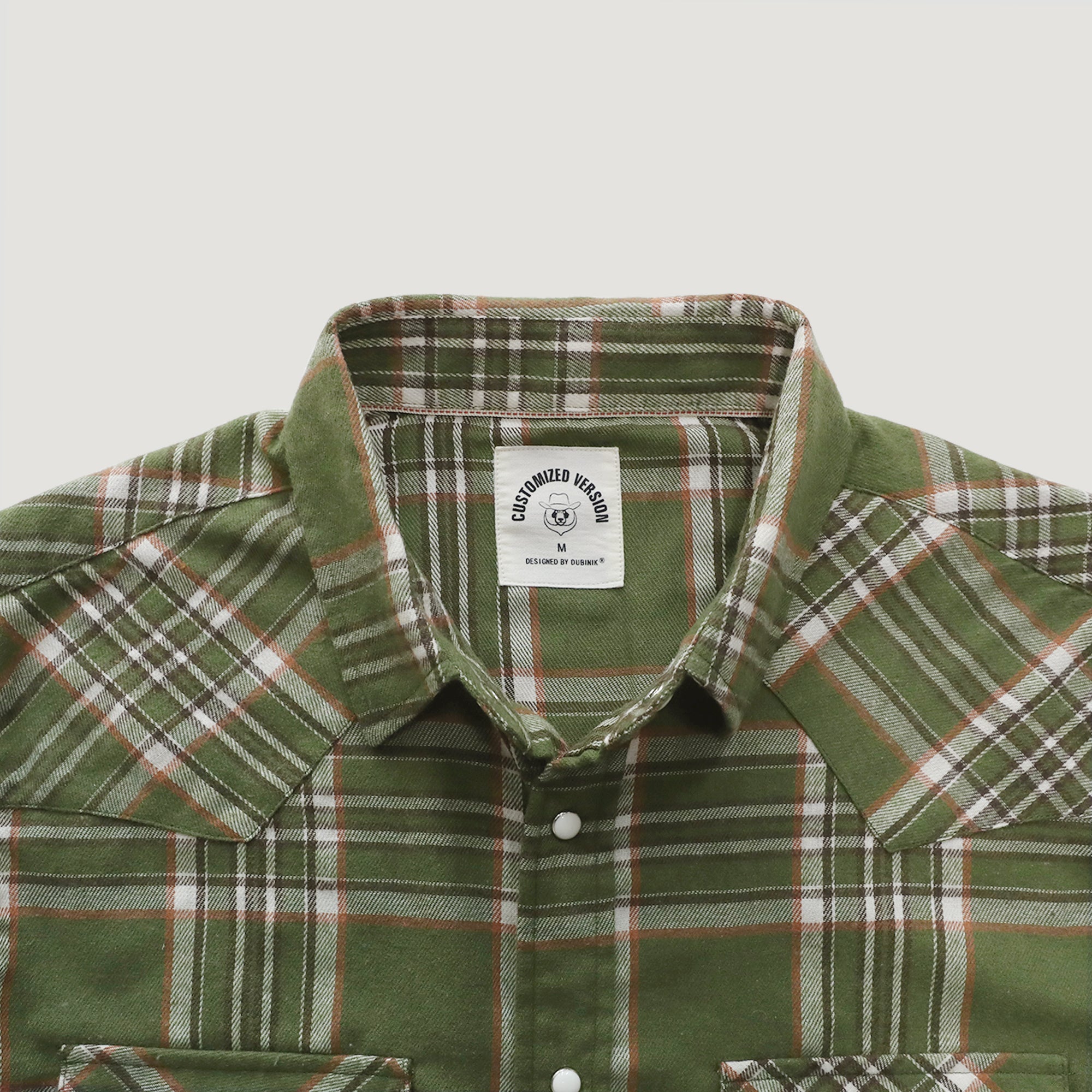 Mens Flannel Long Sleeve Pearl Snap Buttons Western Cowboy Vintage Casual Shirts #2808