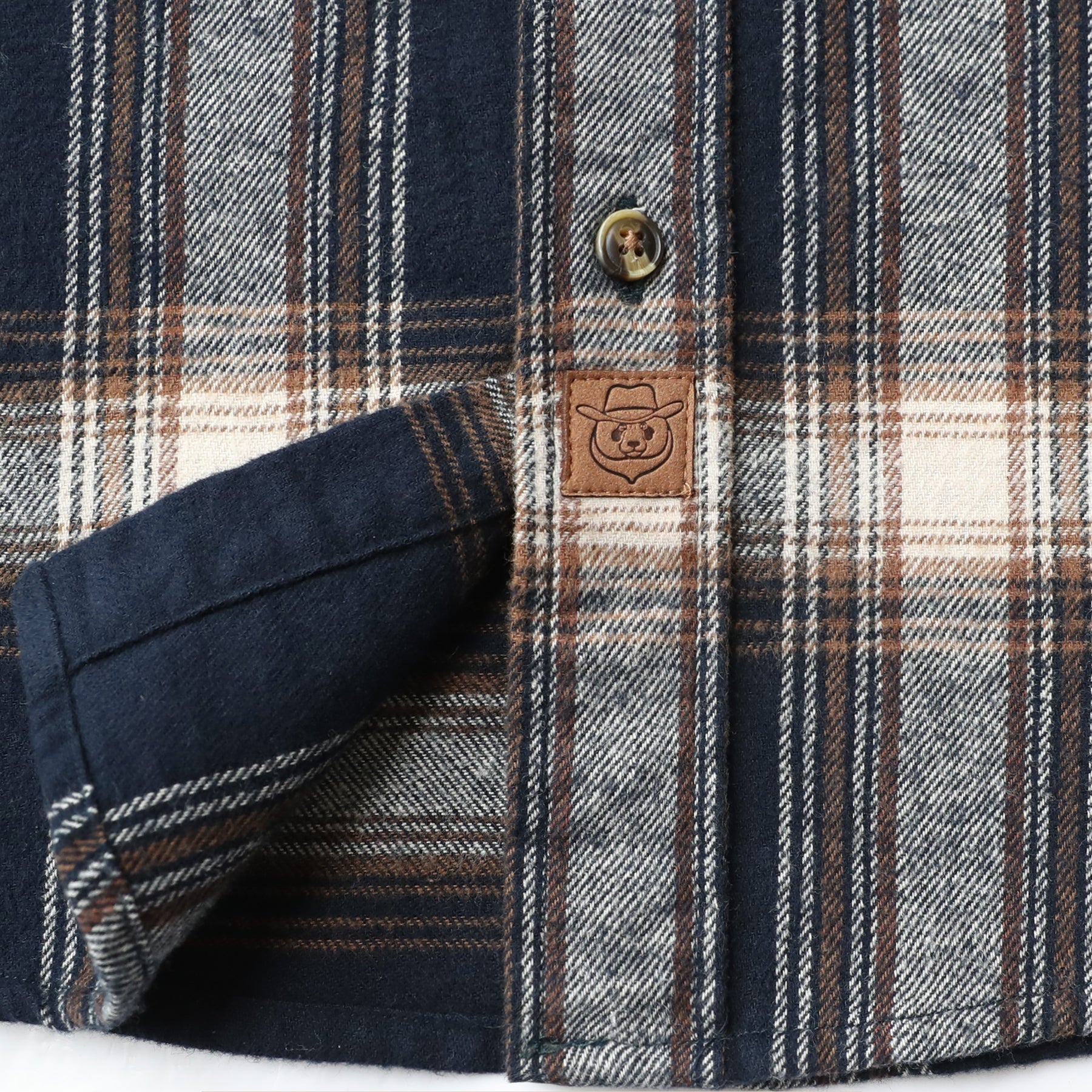 Mens Midweight Flannel Shirts Long Sleeve Casual Button Down Brushed 100% Cotton Shirt#1002
