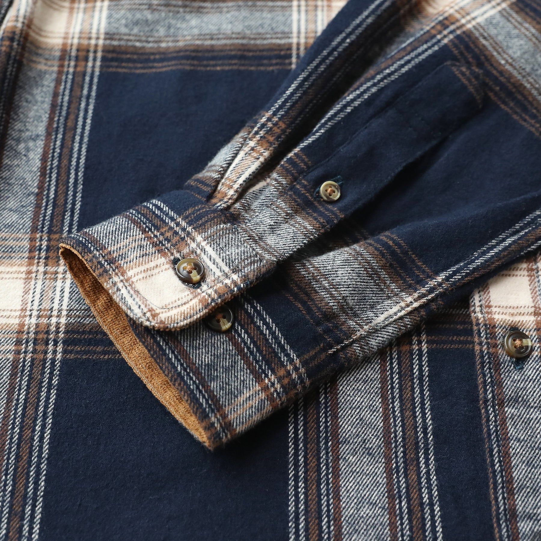 Mens Midweight Flannel Shirts Long Sleeve Casual Button Down Brushed 100% Cotton Shirt#1002