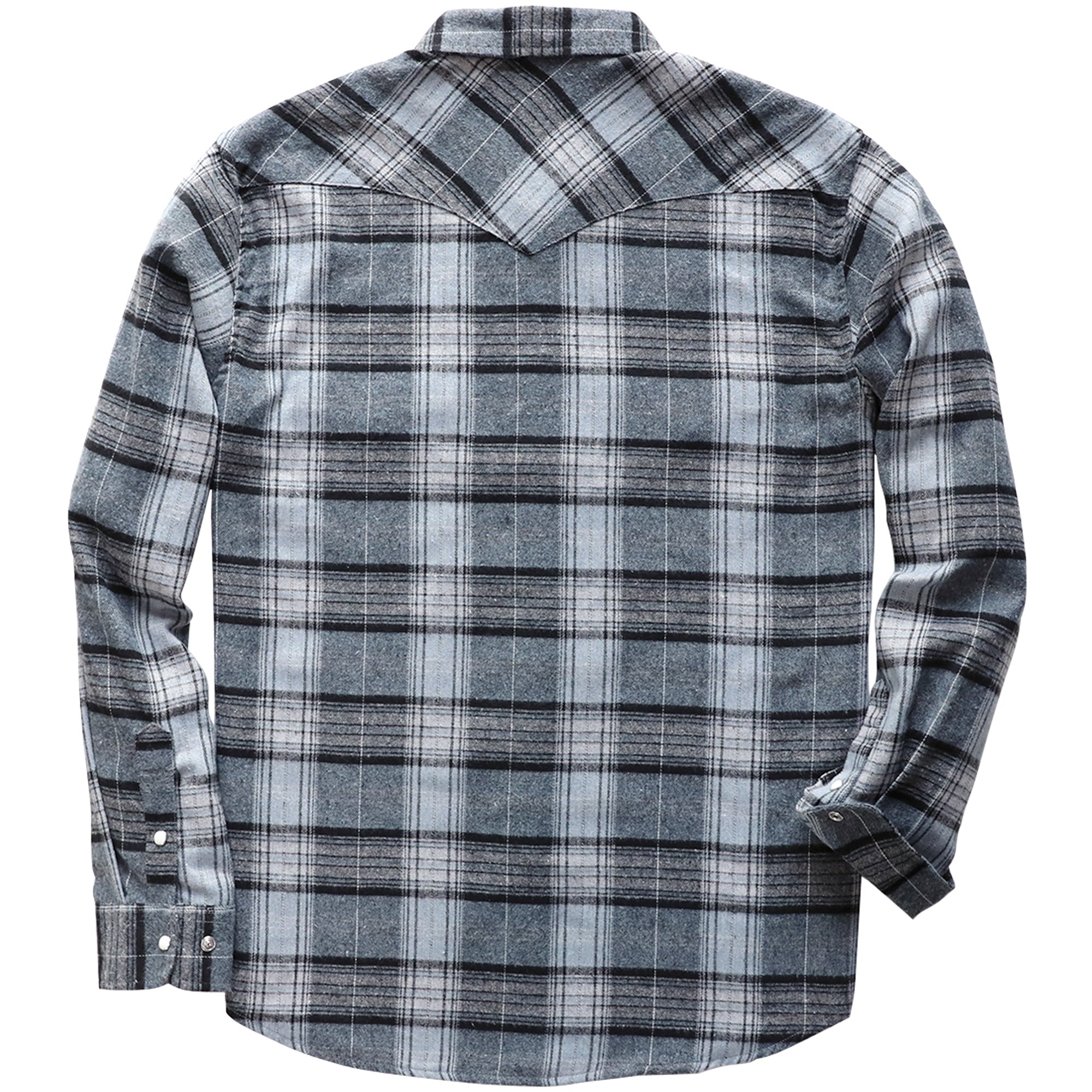 Mens Flannel Long Sleeve Pearl Snap Buttons Western Cowboy Vintage Casual Shirts #2813