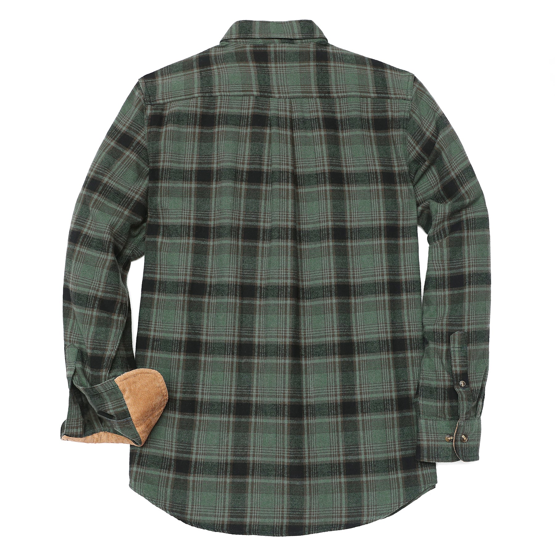 Chemises en flanelle mi-lourde pour hommes, manches longues, décontractées, boutonnées, 100 % coton brossé, n° 1014