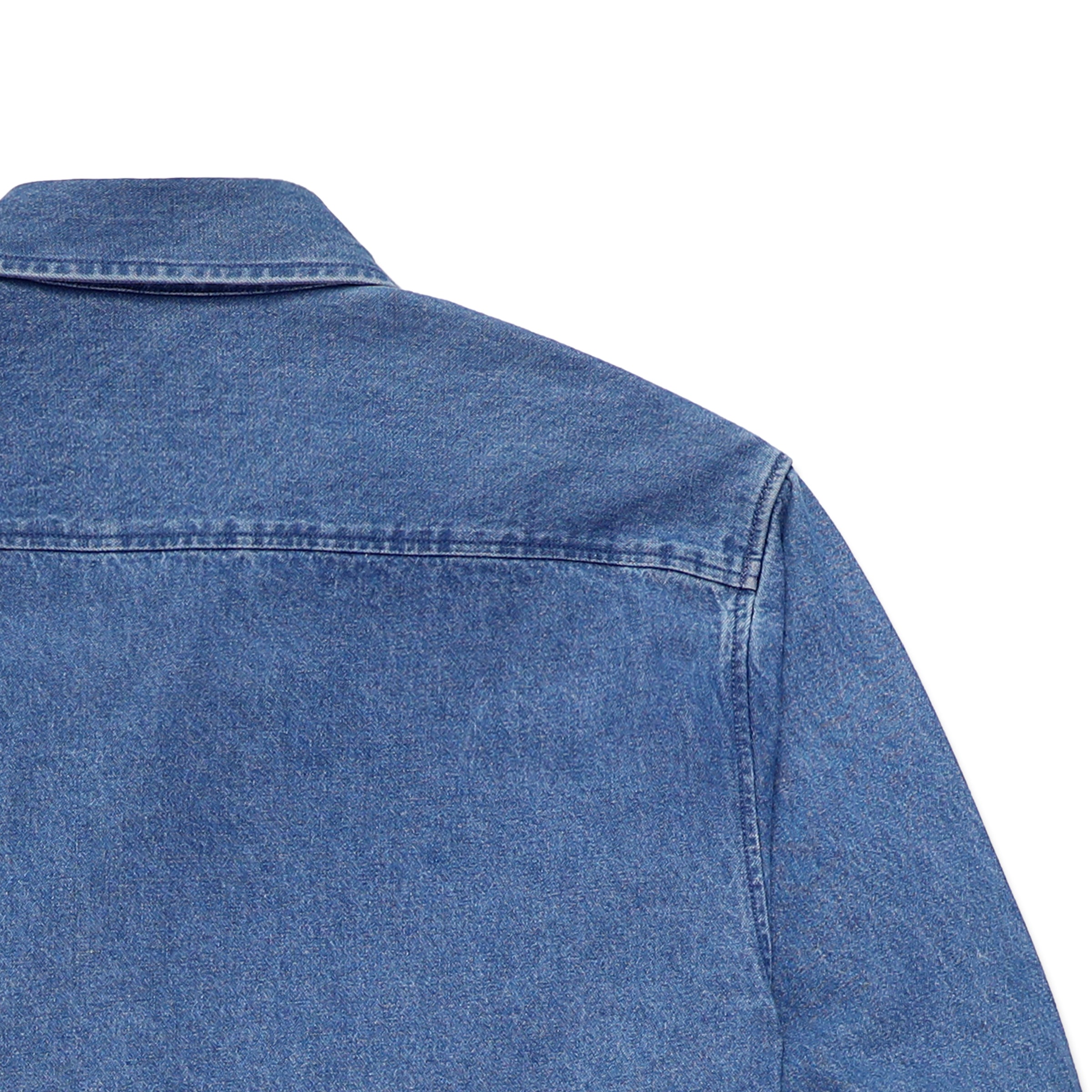 Mens Denim Button Down Shirt Cotton Regular Fit Casual Work Shirts #4504