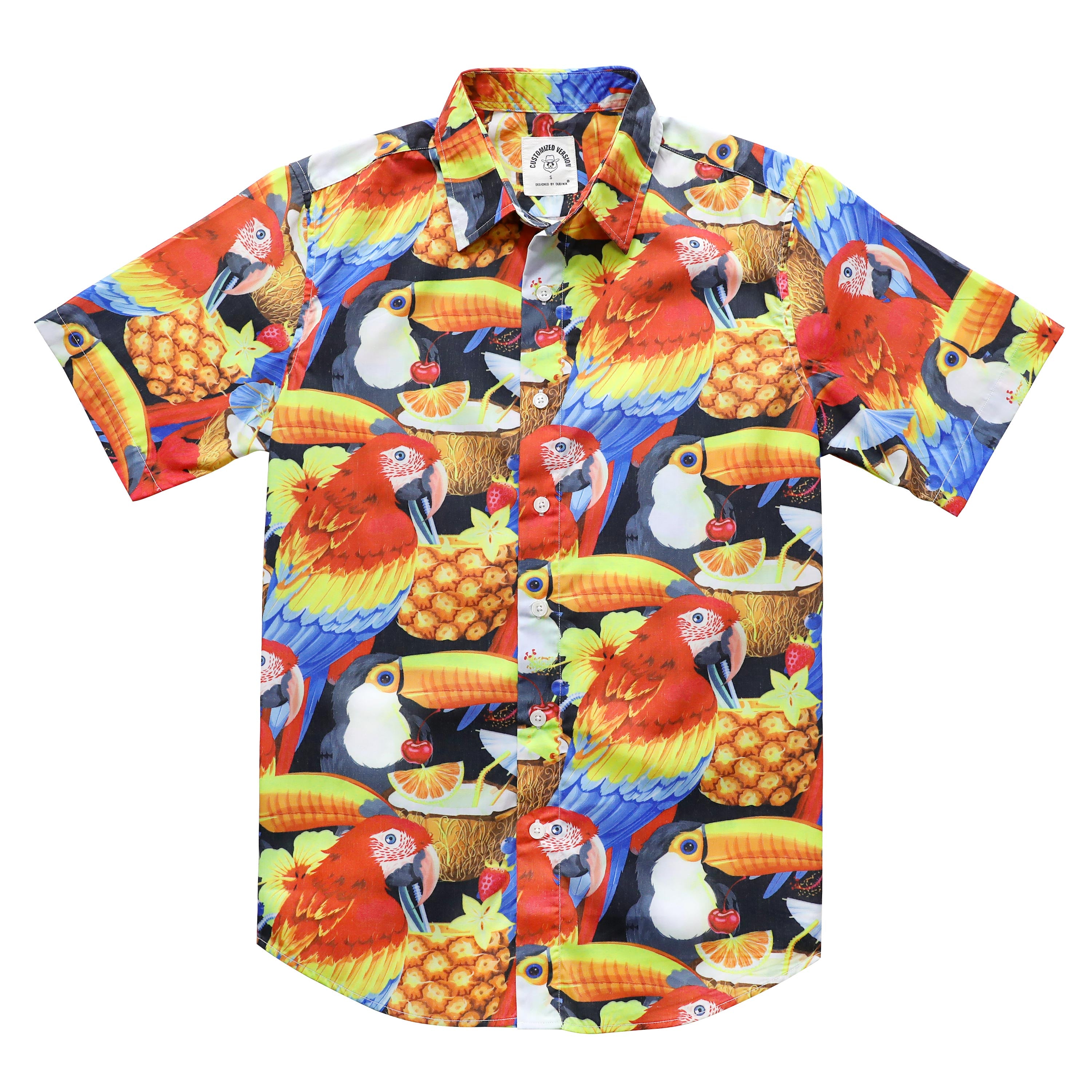 Chemise hawaïenne pour homme Aloha Tropical, manches courtes, boutonnée, imprimé plage, #2605