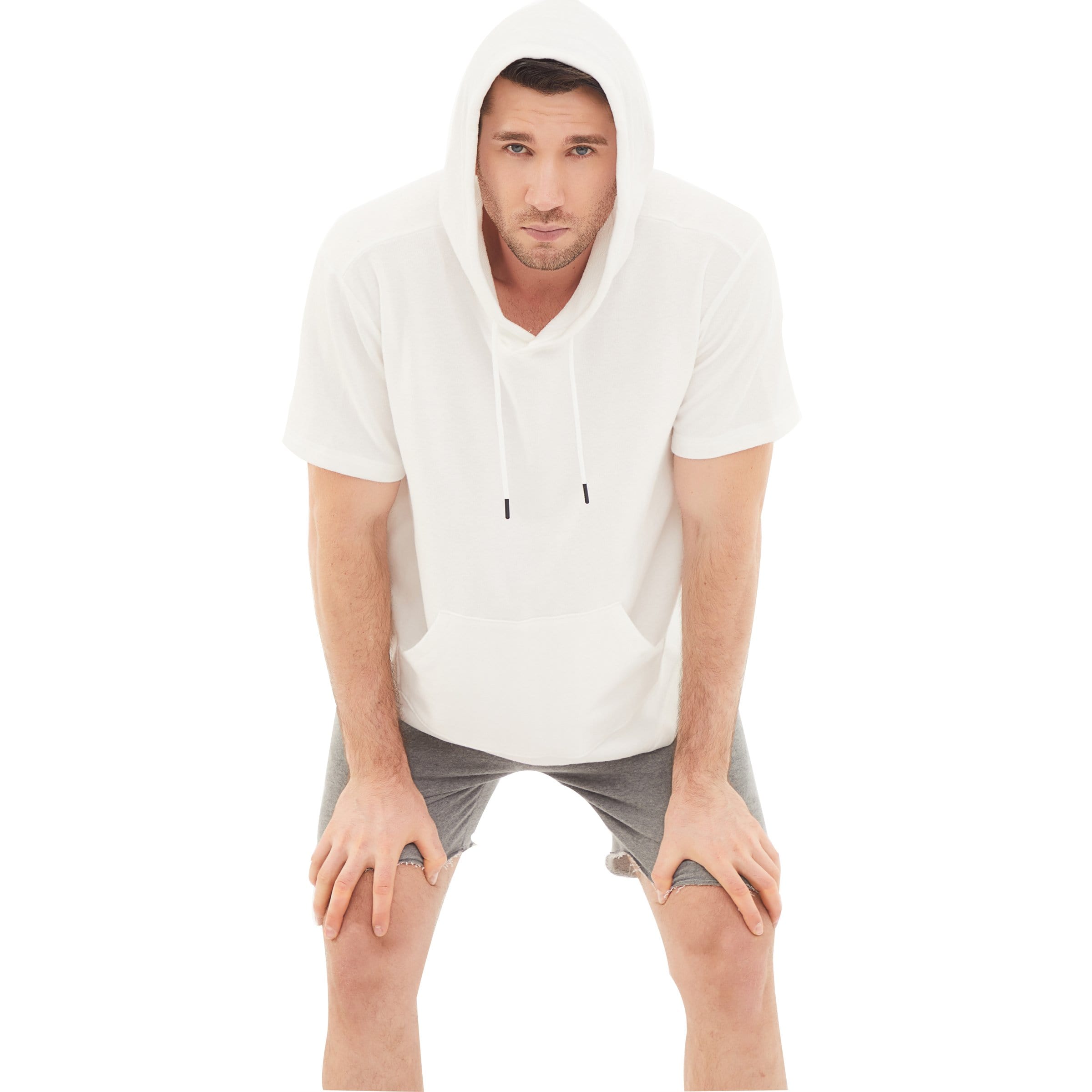 Herren Hoodies Kurzarm Kapuzenpullover #0606