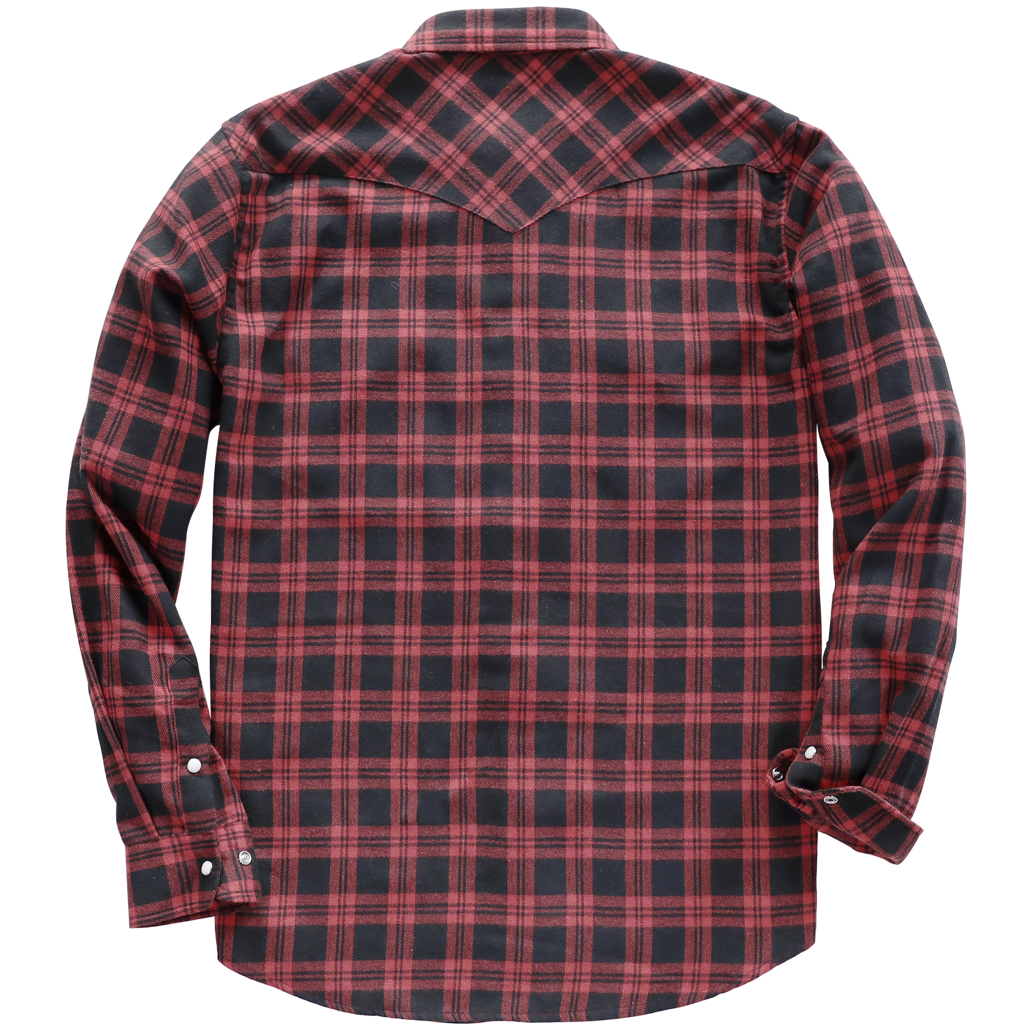 Mens Flannel Long Sleeve Pearl Snap Buttons Western Cowboy Vintage Casual Shirts #2805
