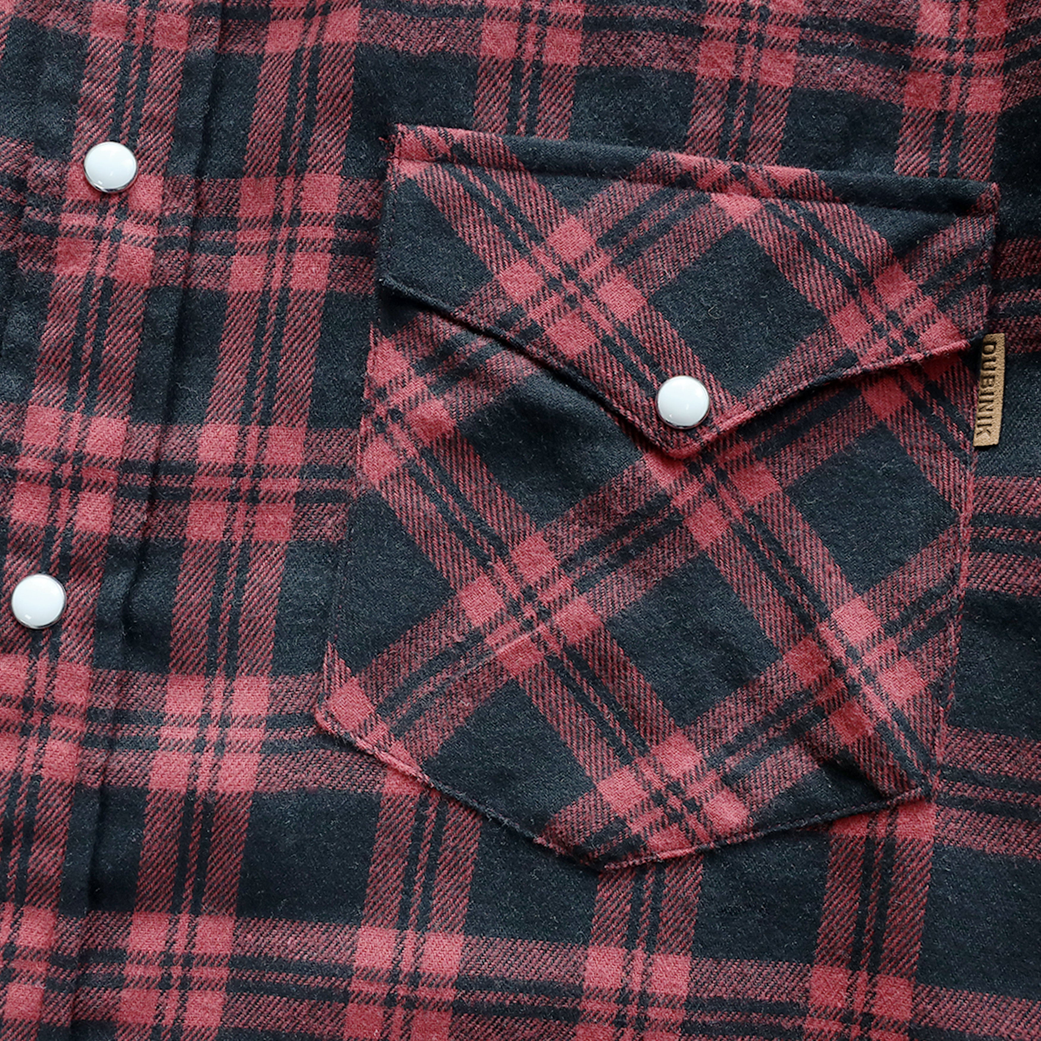Mens Flannel Long Sleeve Pearl Snap Buttons Western Cowboy Vintage Casual Shirts #2805