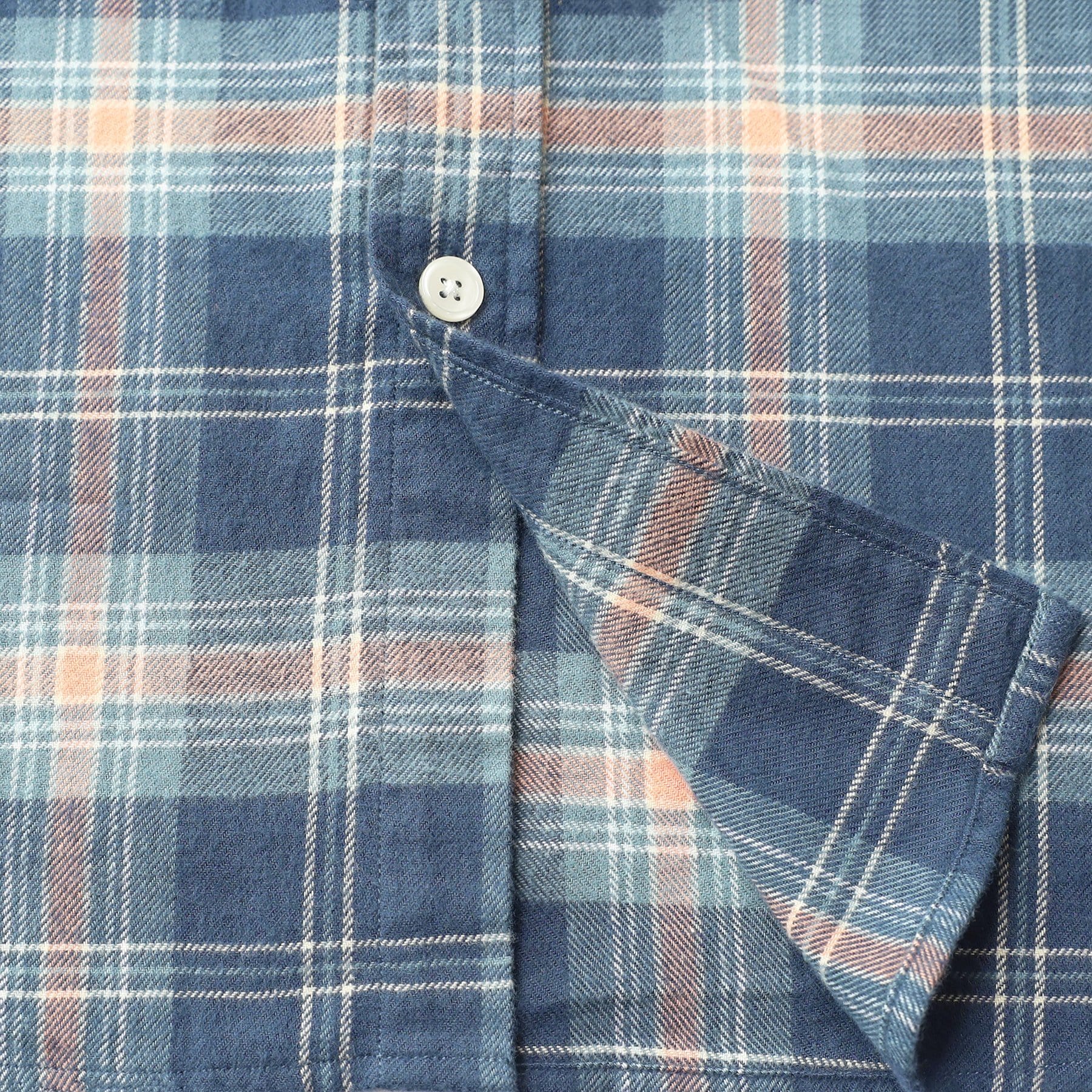 Herren Kariertes Flanell Langarmhemd #0319