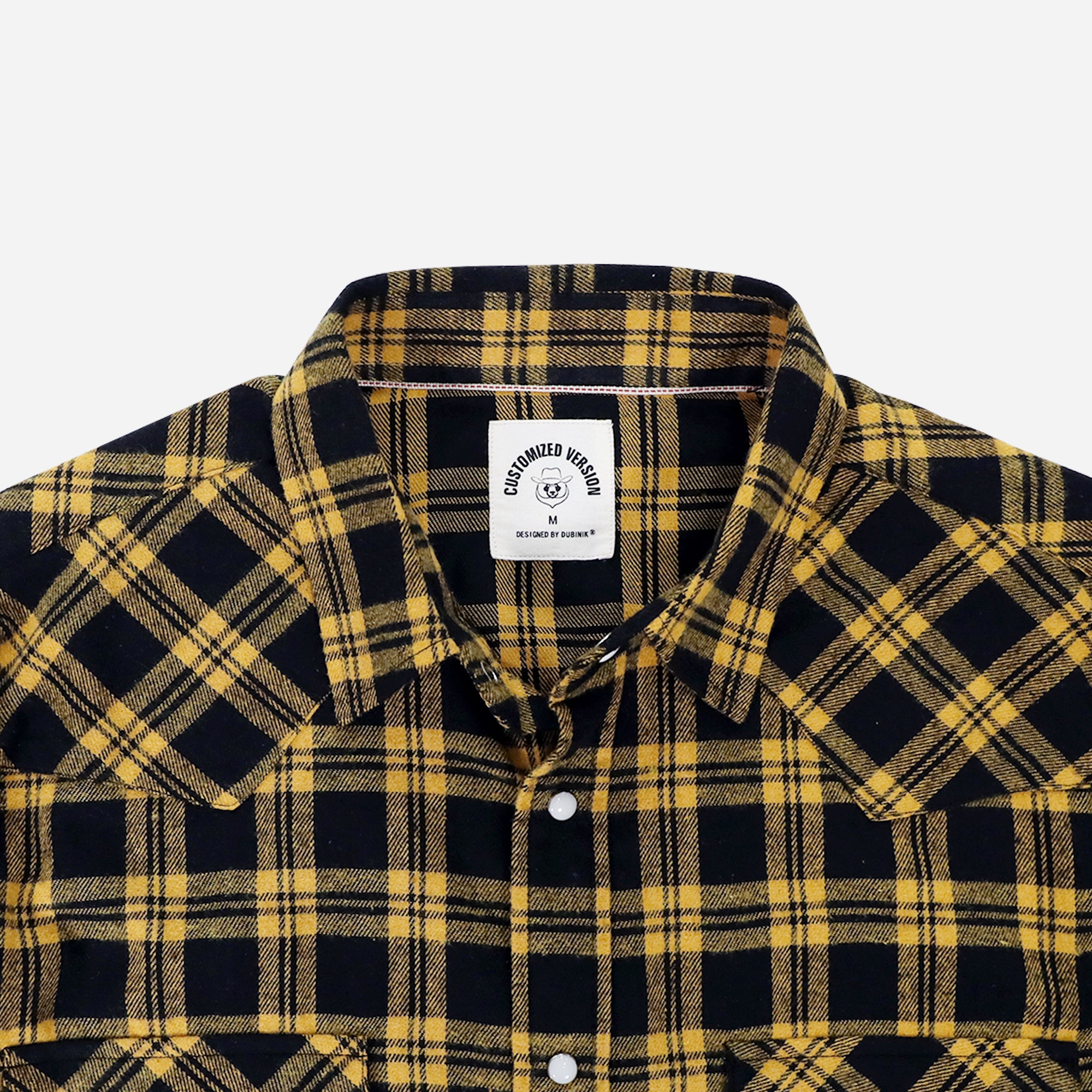 Mens Flannel Long Sleeve Pearl Snap Buttons Western Cowboy Vintage Casual Shirts #2806