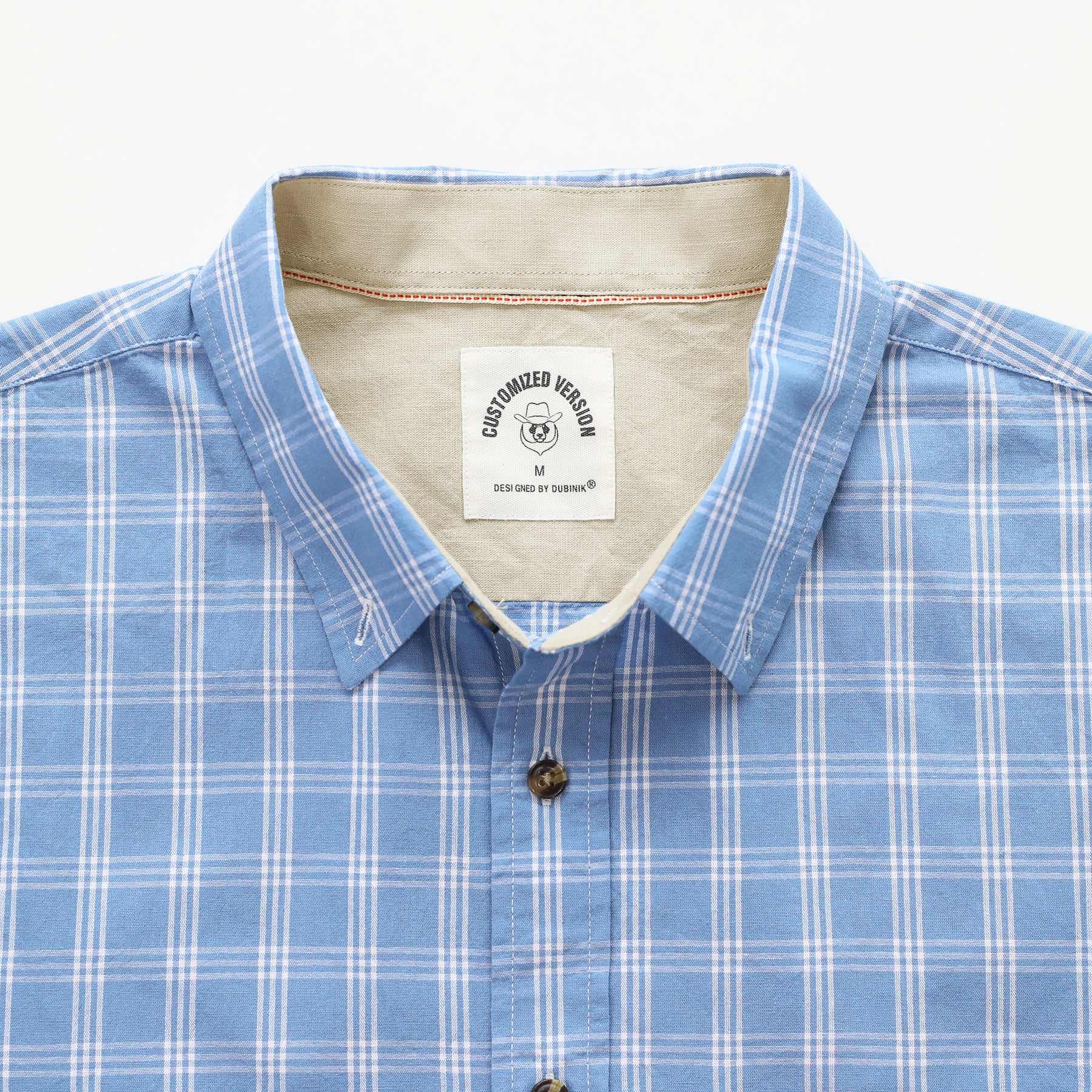 Men's casual short-sleeved cotton shirt #0017