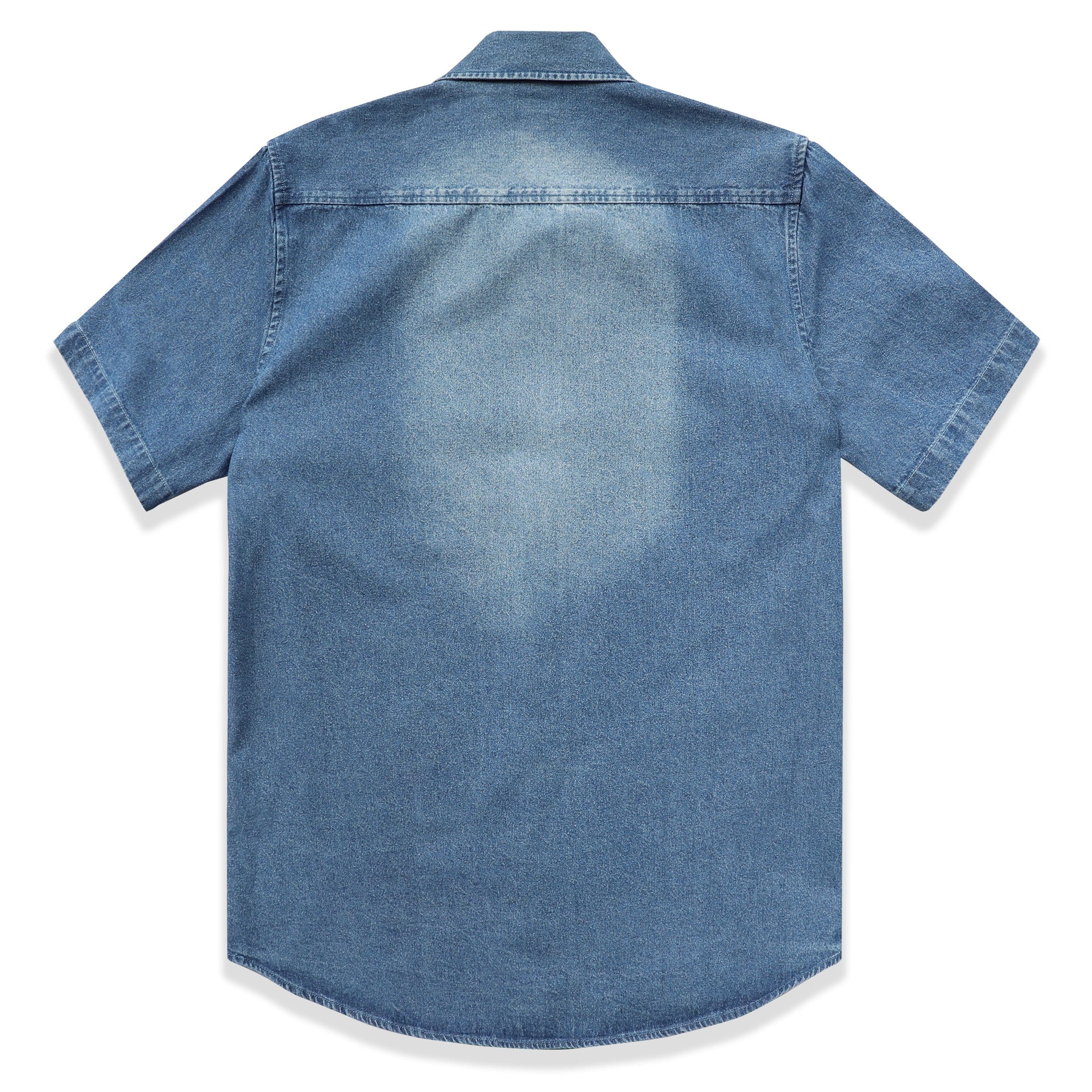 Herren Baumwoll-Kurzarm-Jeanshemd #5502 