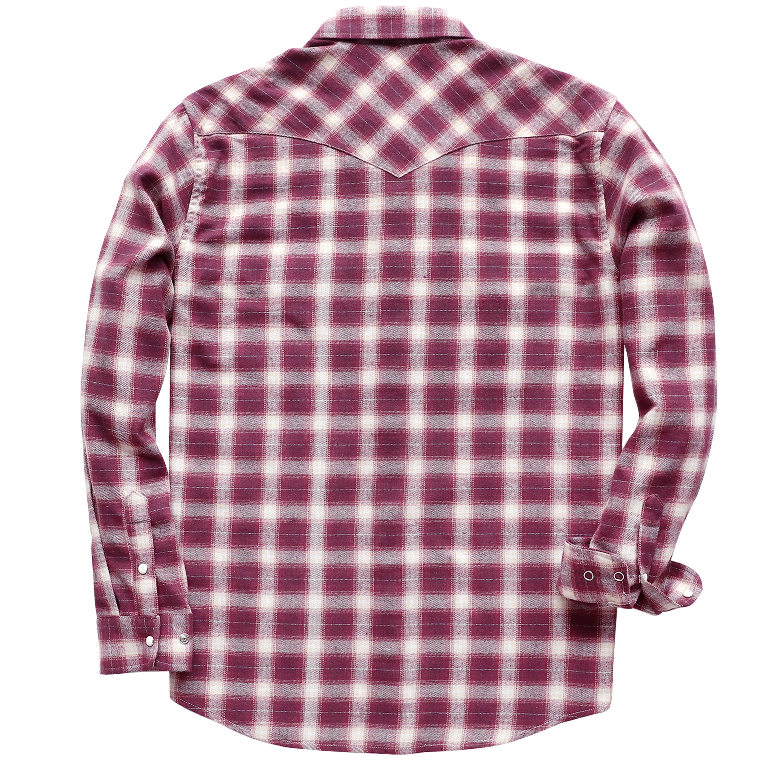 Mens Flannel Long Sleeve Pearl Snap Buttons Western Cowboy Vintage Casual Shirts #2818