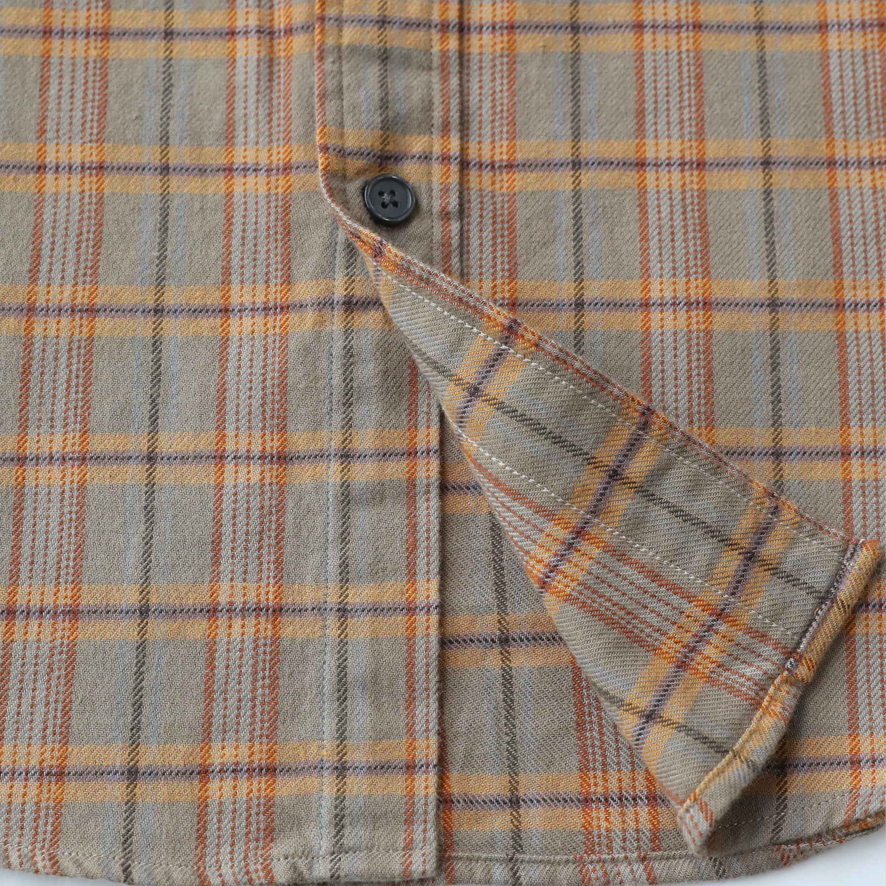 Herren Kariertes Flanell Langarmhemd #0334