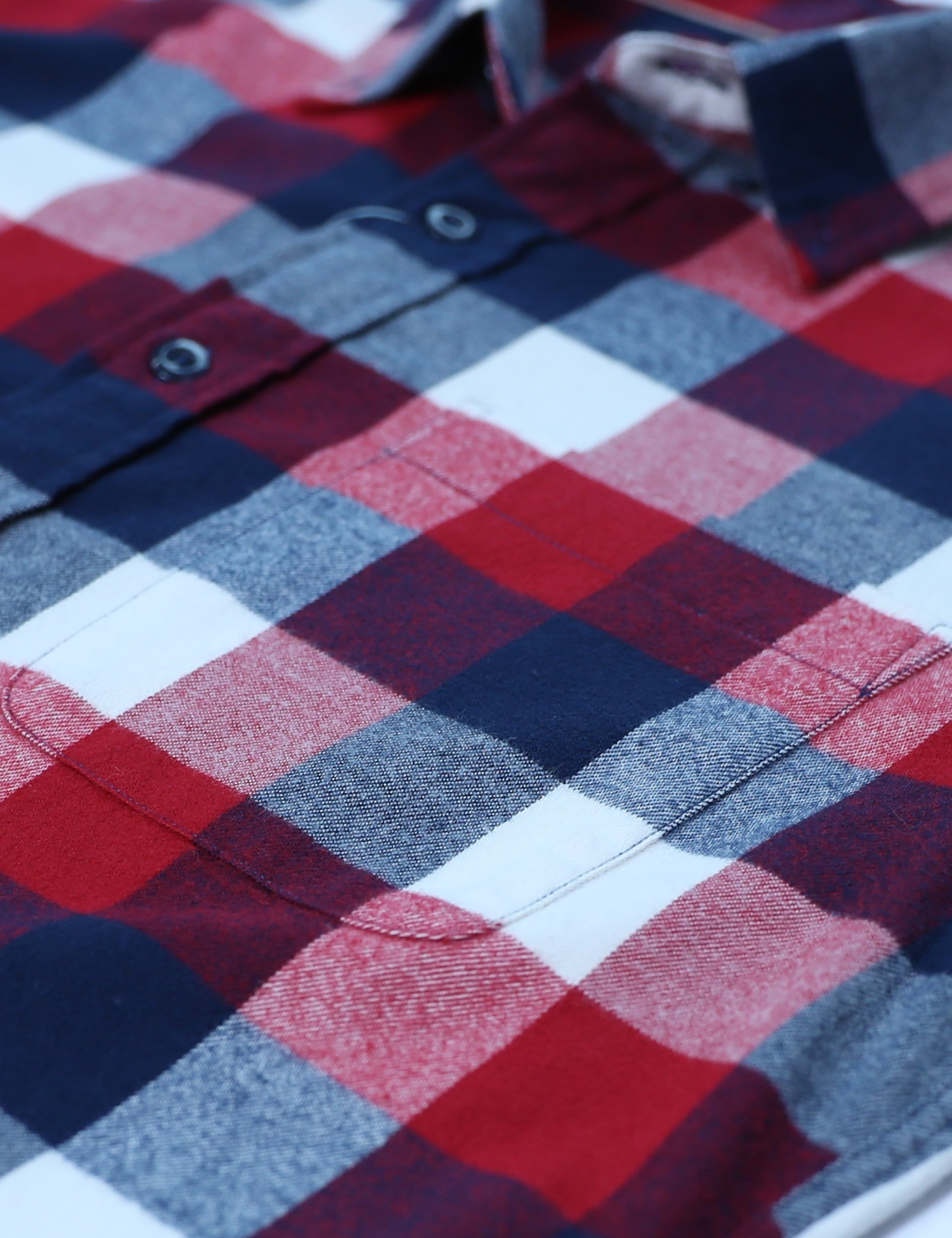 Men's Plaid Flannel Long Sleeve Shirts #0347