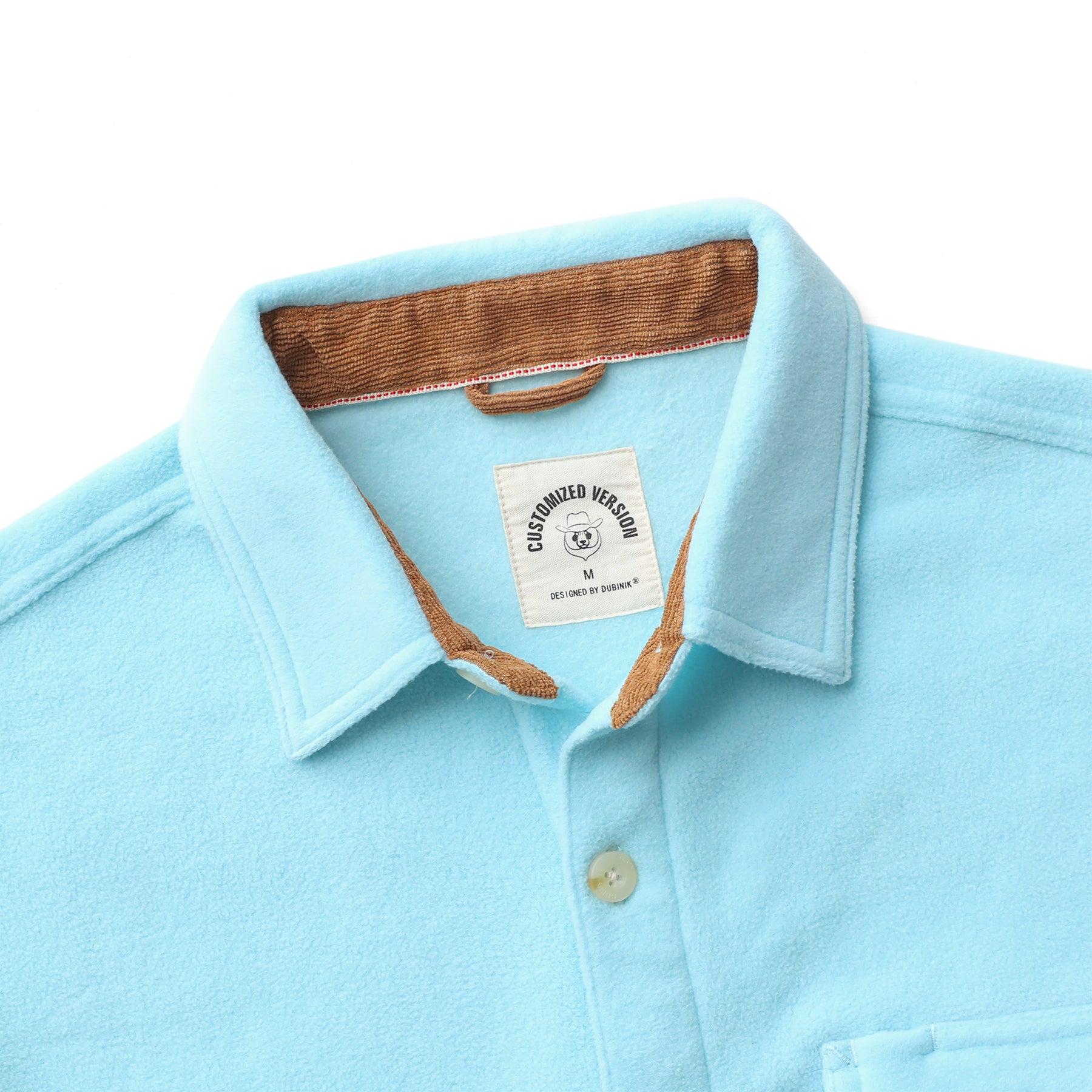 Mens Long Sleeve Fleece Shirt Casual Button Down Light-in-weight Shirt #0243