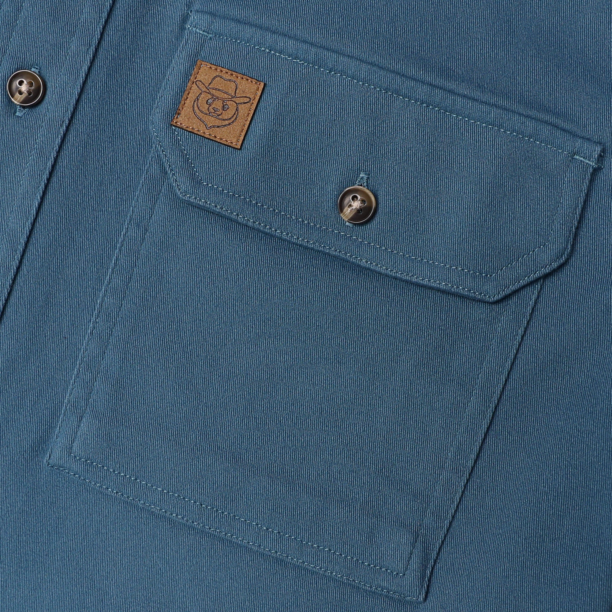 Men's 100% cotton outdoor casual workwear pocket vintage shirt #1506